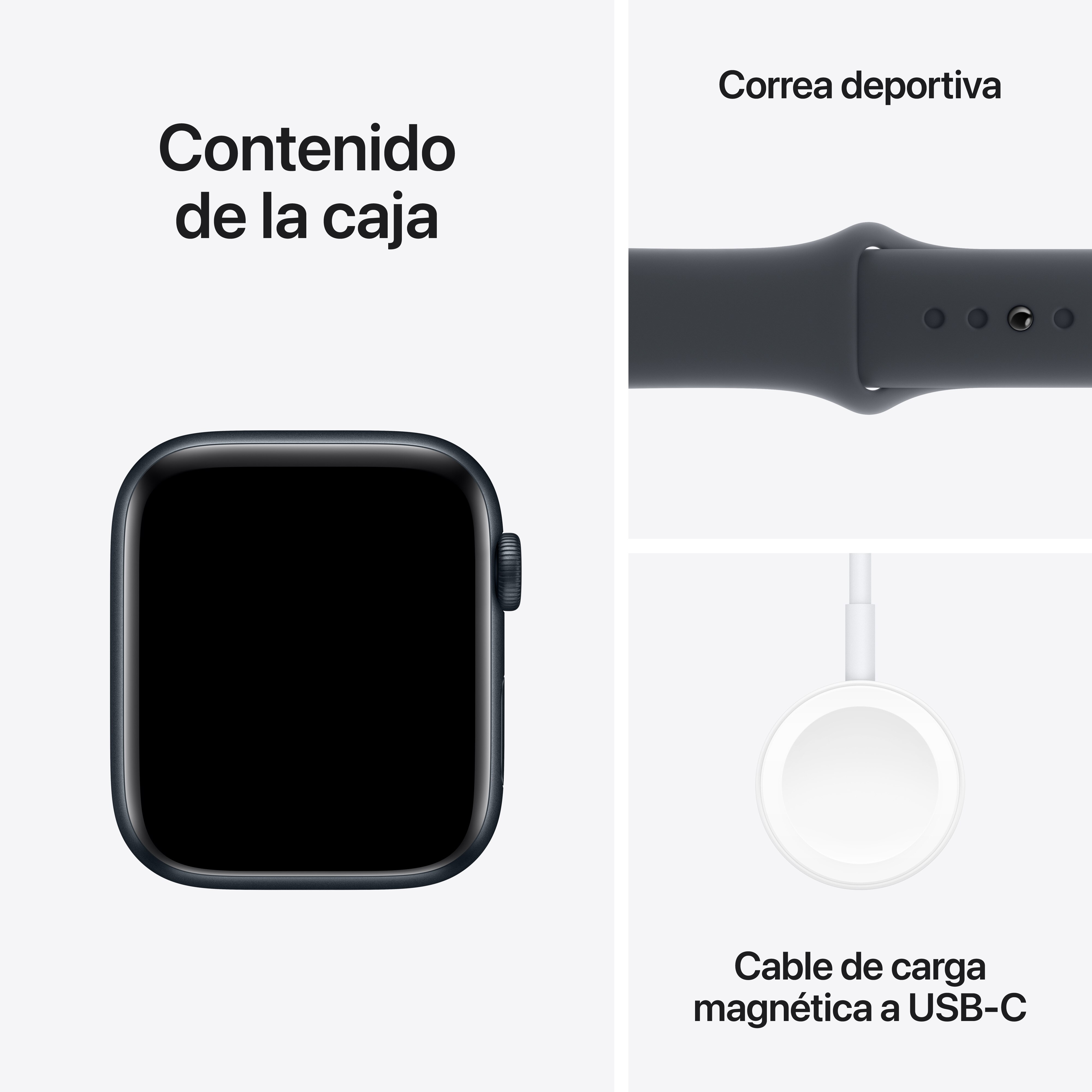 Apple Watch SE GPS + Cellular 44mm Aluminio Medianoche con correa Deportiva Medianoche S/M Medianoche-7