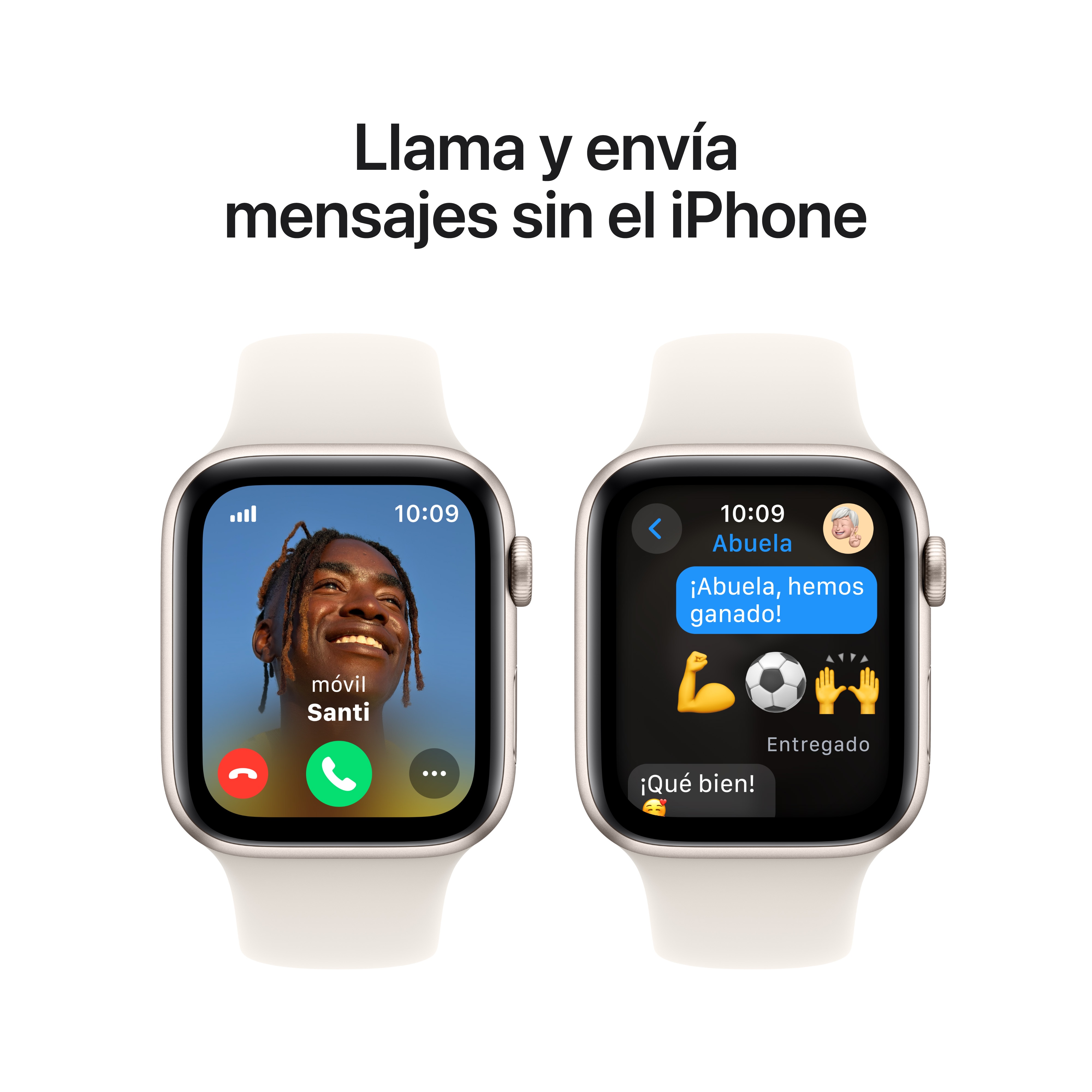 Apple Watch SE GPS + Cellular 44mm Aluminio Blanco Estrella con correa Deportiva Blanco Estrella S/M Blanco estrella-4