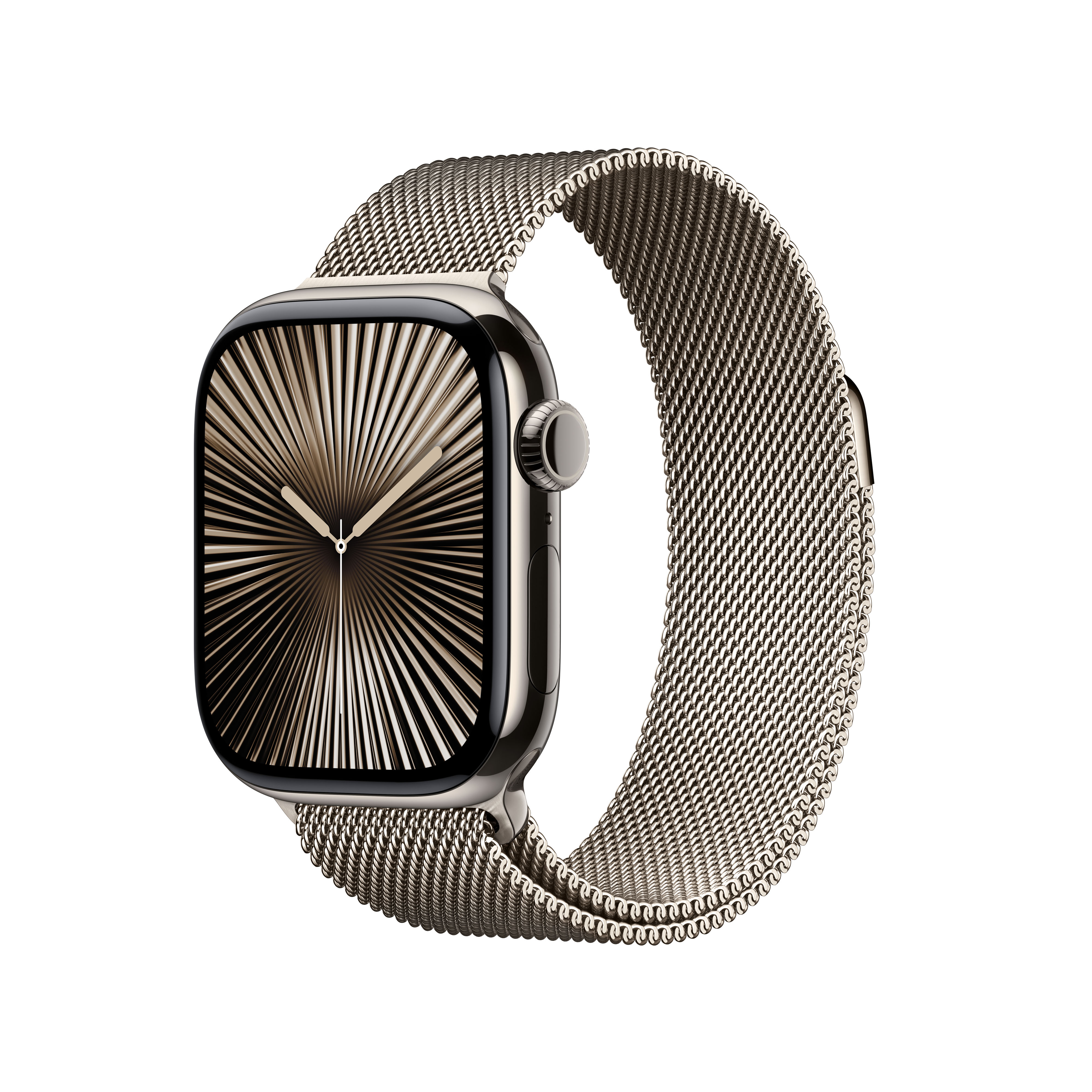 Apple Watch Series 10 GPS + Cellular 46mm Titanio Natural con correa Milanese Loop Natural S/M Natural-1