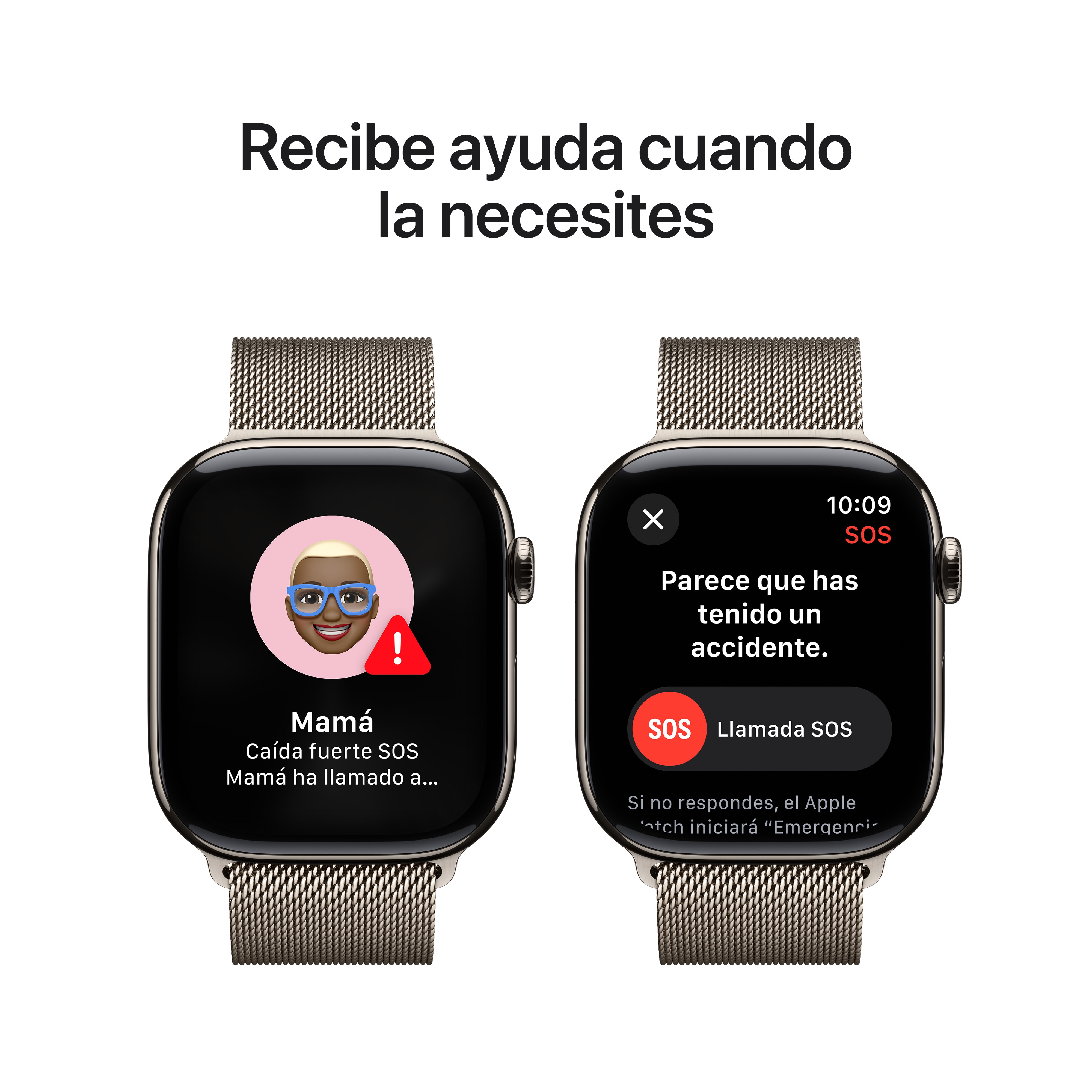 Apple Watch Series 10 GPS + Cellular 46mm Titanio Natural con correa Milanese Loop Natural S/M Natural-7