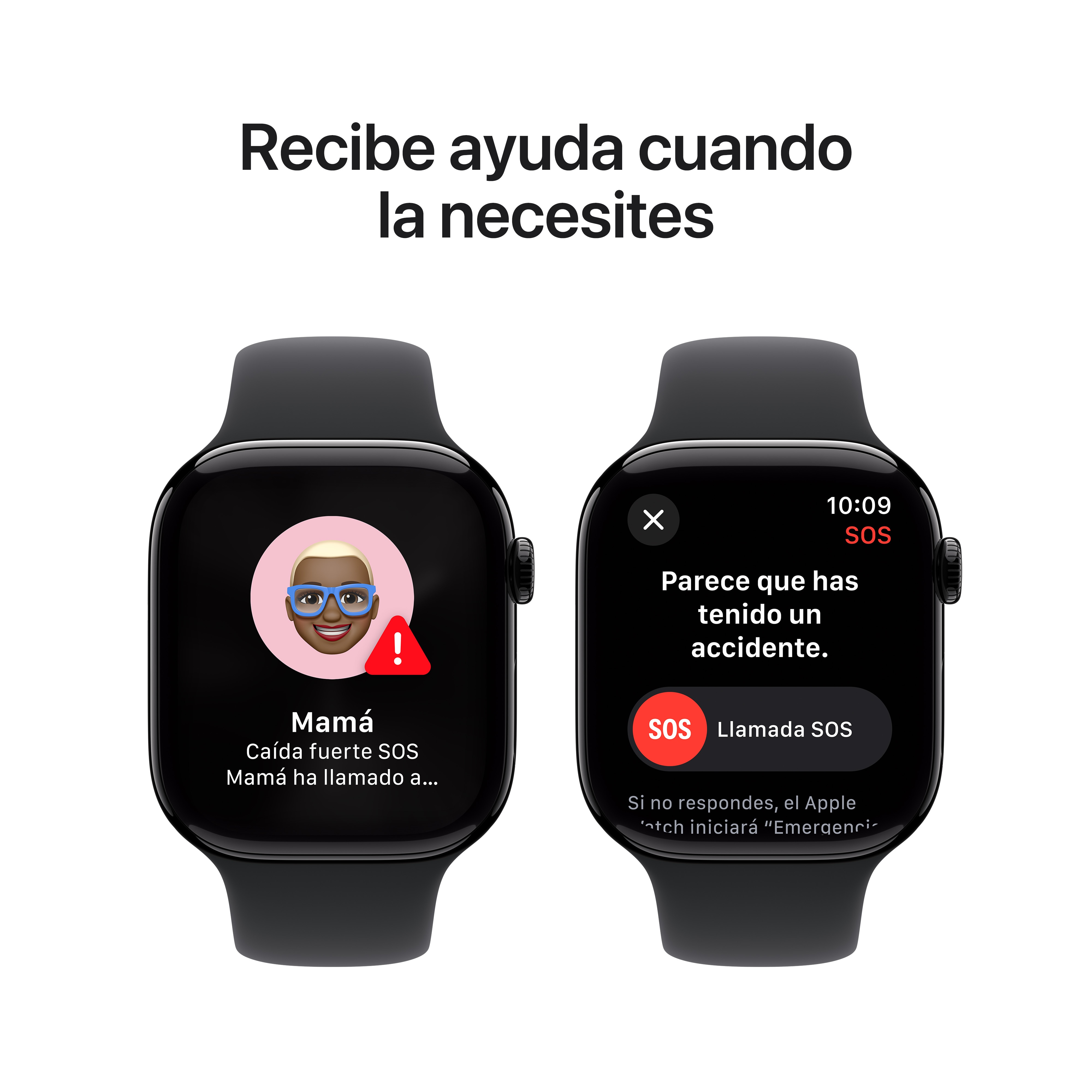 Apple Watch Series 10 GPS 46mm Aluminio Negro Azabache con correa Deportiva Negra M/L Negro Azabache-7