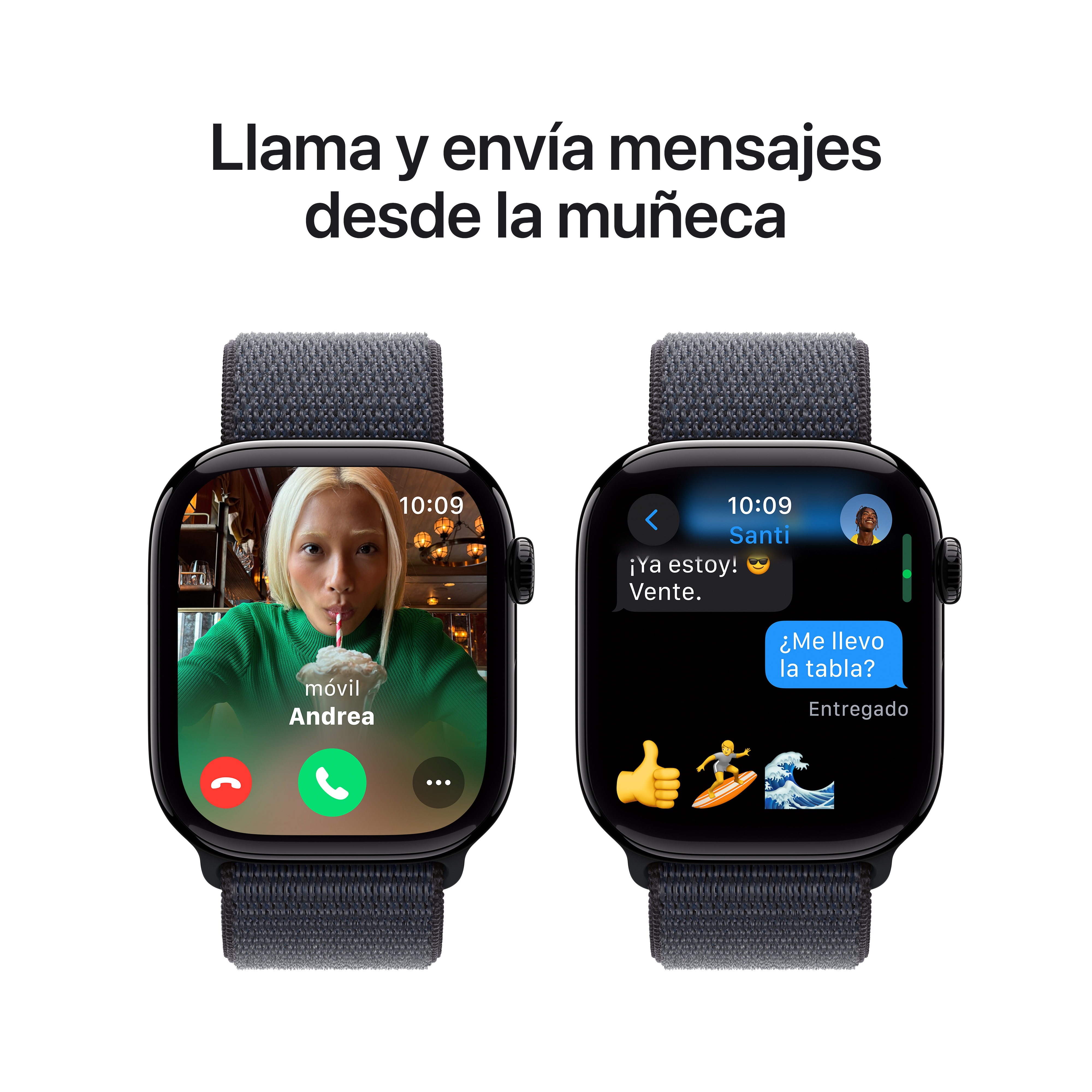 Apple Watch Series 10 GPS 46mm Aluminio Negro Azabache con correa Loop Deportiva Tinta Negro Azabache-8