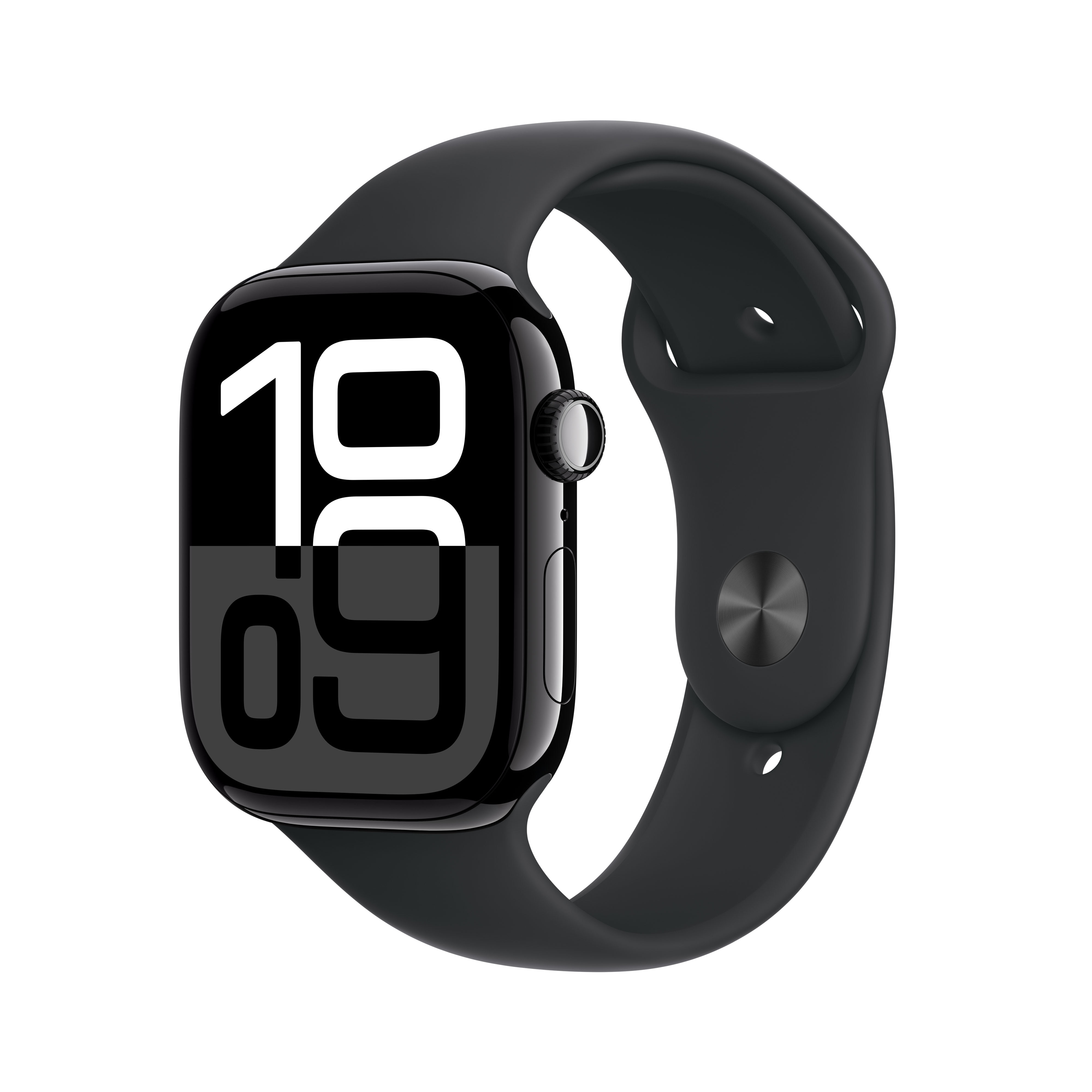 Apple Watch Series 10 GPS + Cellular 46mm Aluminio Negro Azabache con correa Deportiva Negra M/L Negro Azabache-1