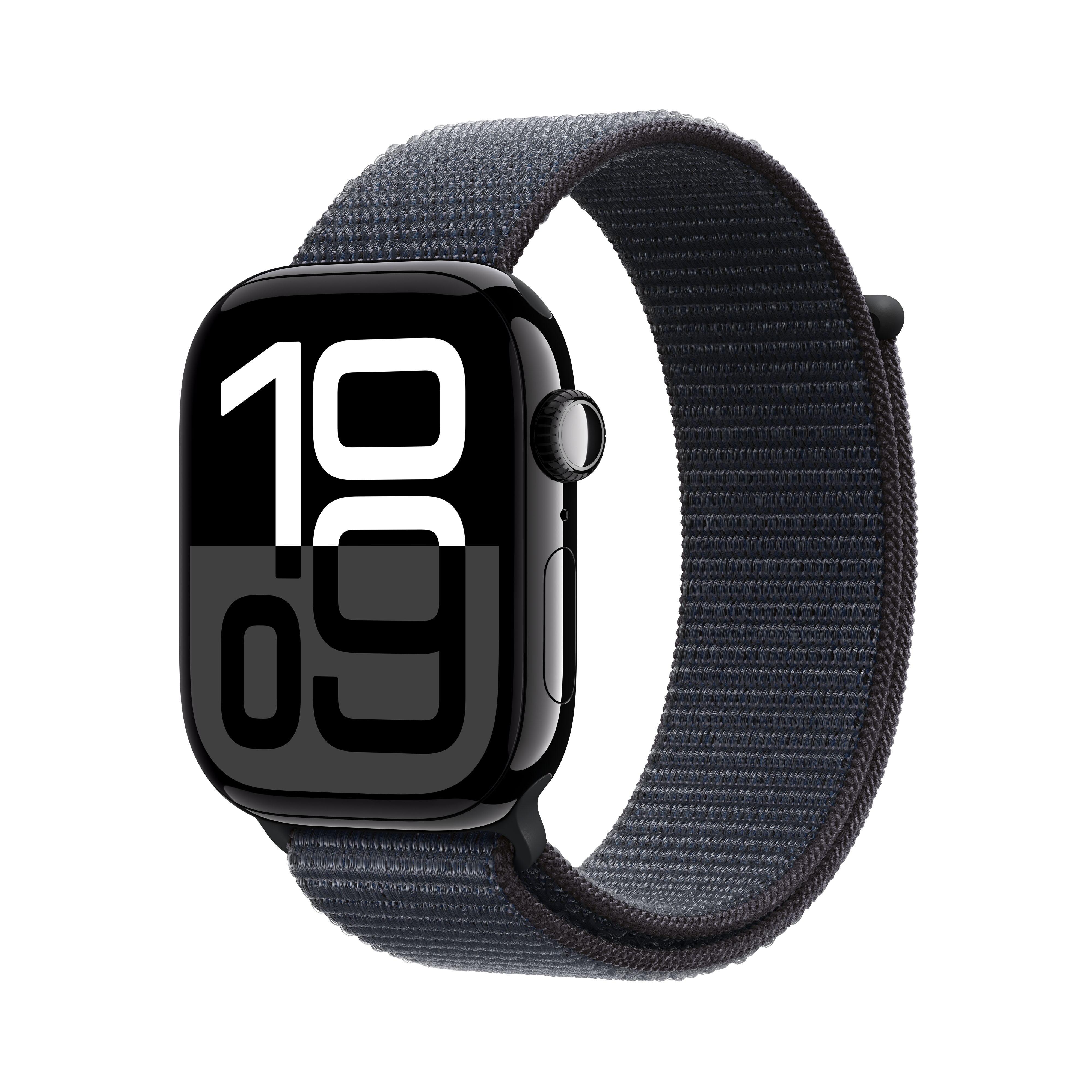 Apple Watch Series 10 GPS + Cellular 46mm Aluminio Negro Azabache con correa Loop Deportiva Tinta Negro Azabache-1