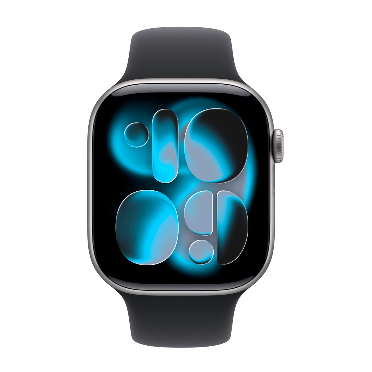 Apple Watch Series 11 GPS 46mm Aluminio gris espacial con Correa Deportiva Negro (S/M) Aluminio Gris Espacial-3