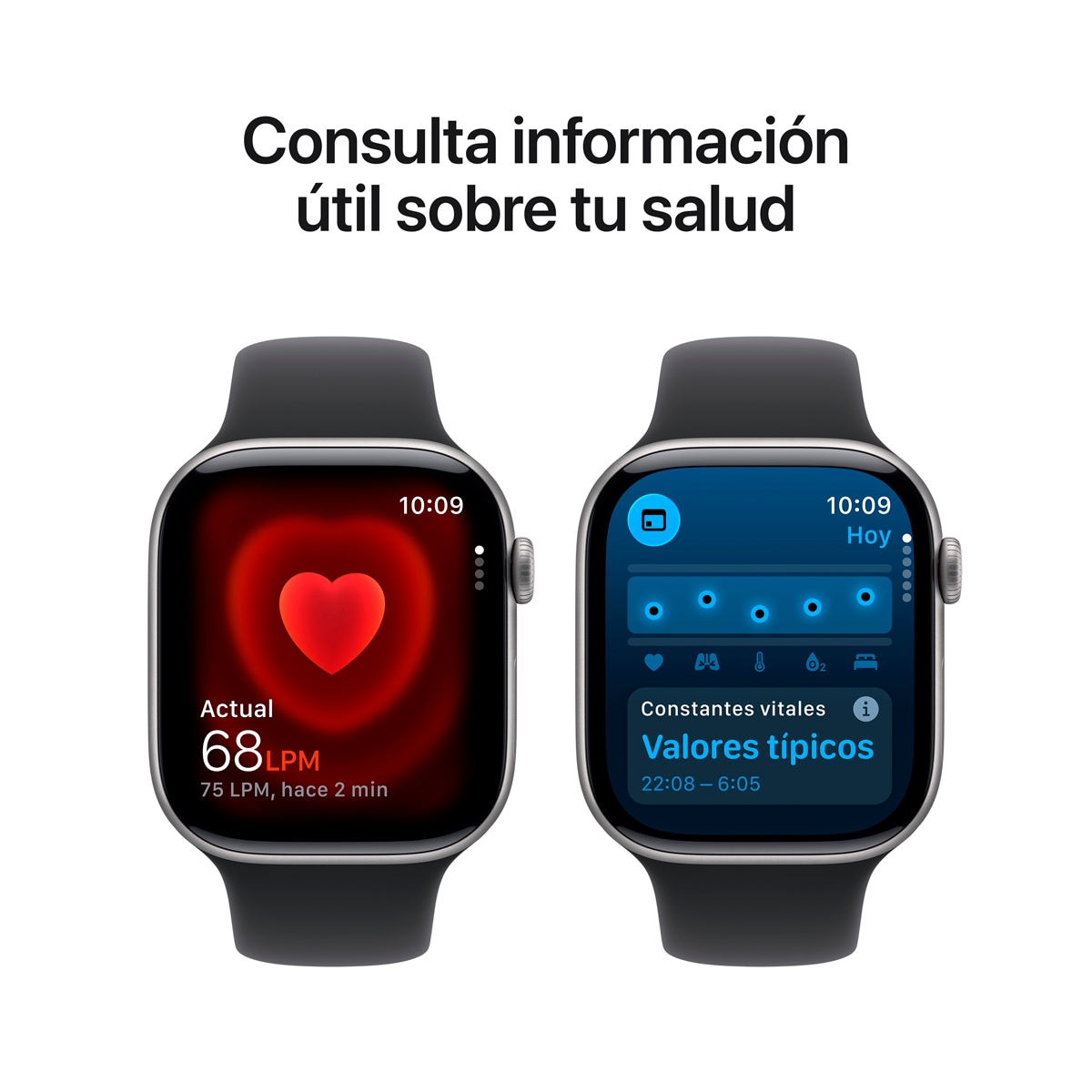 Apple Watch Series 11 GPS 46mm Alumínio Space Grey com Bracelete Desportiva Preto (S/M) Alumínio Cinzento Espacial-6