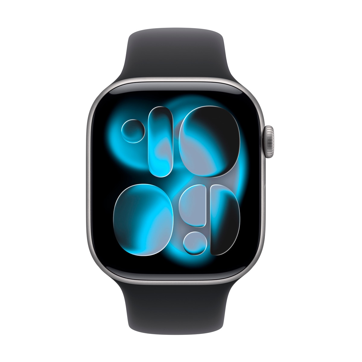 Apple Watch Series 11 GPS 46mm Aluminio gris espacial con Correa Deportiva Negro (M/L) Aluminio Gris Espacial-3