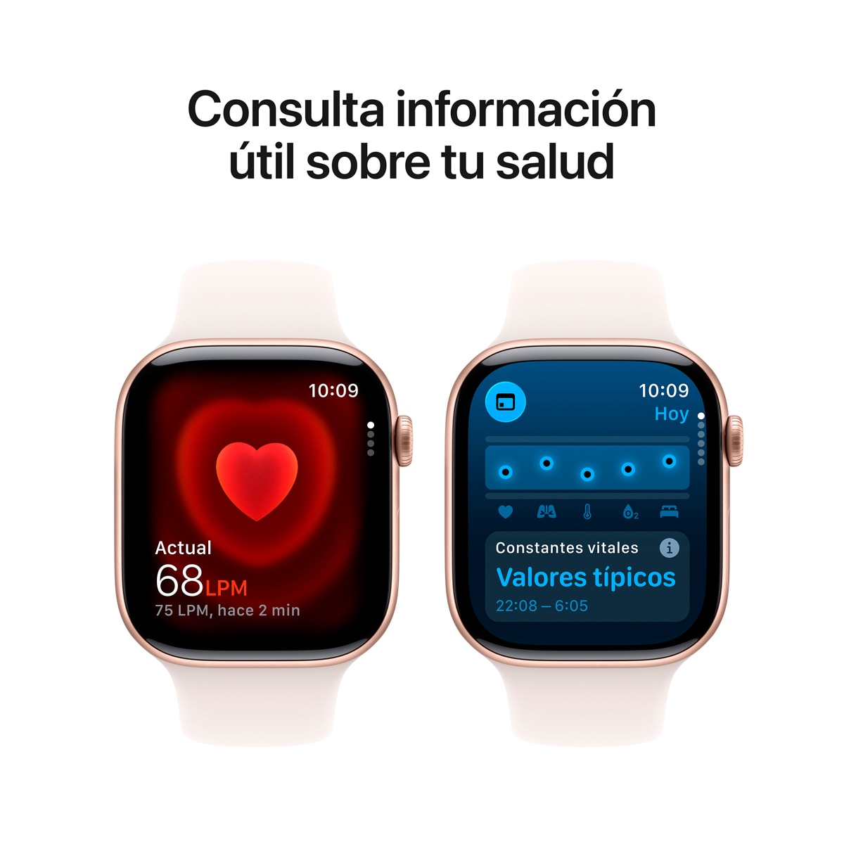 Apple Watch Series 11 GPS 46mm Aluminio oro rosa con Correa Deportiva Rosa Rubor (S/M) Aluminio Oro Rosa-6