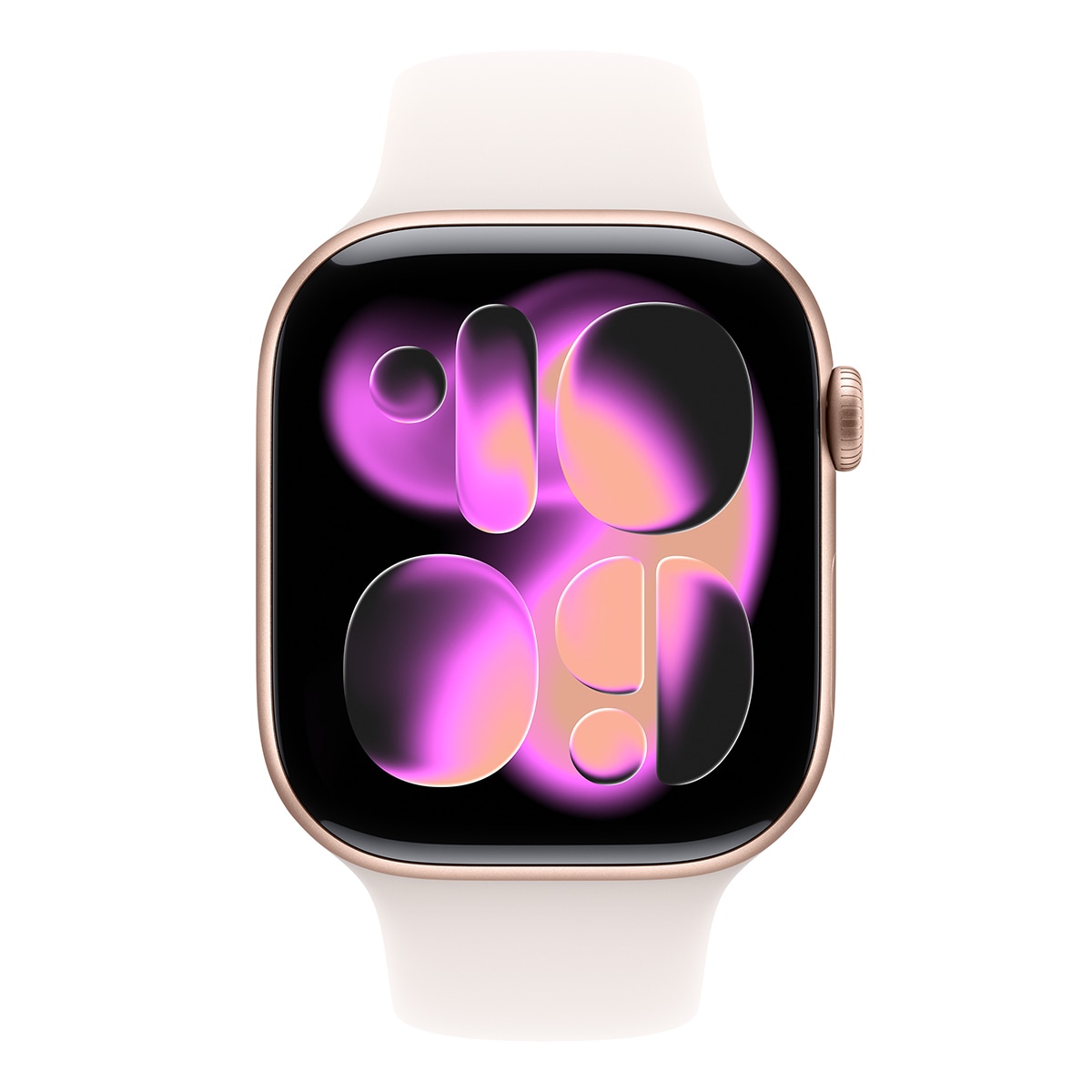 Apple Watch Series 11 GPS 46mm Alumínio Dourado com Bracelete Desportiva Rosa Rubor (L/M) Alumínio Dourado Rosa-3