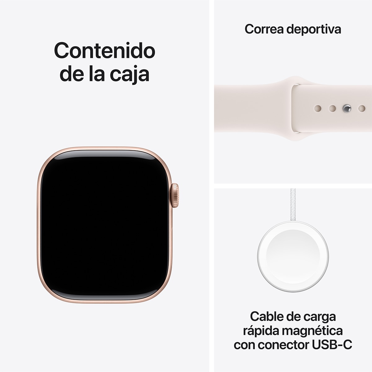 Apple Watch Series 11 GPS 46mm Aluminio oro rosa con Correa Deportiva Rosa Rubor (M/L) Aluminio Oro Rosa-9