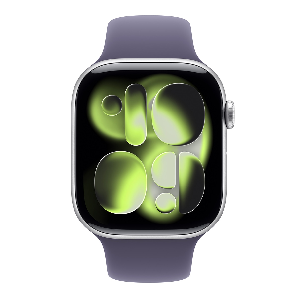 Apple Watch Series 11 GPS 46mm Aluminio plata con Correa Deportiva Niebla Lila (M/L) Aluminio Plata-3