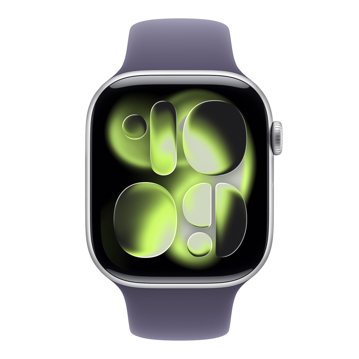 Apple Watch Series 11 GPS 46mm Alumínio Prateado com Bracelete Desportiva Lilás (M/L) Alumínio Prateado-3