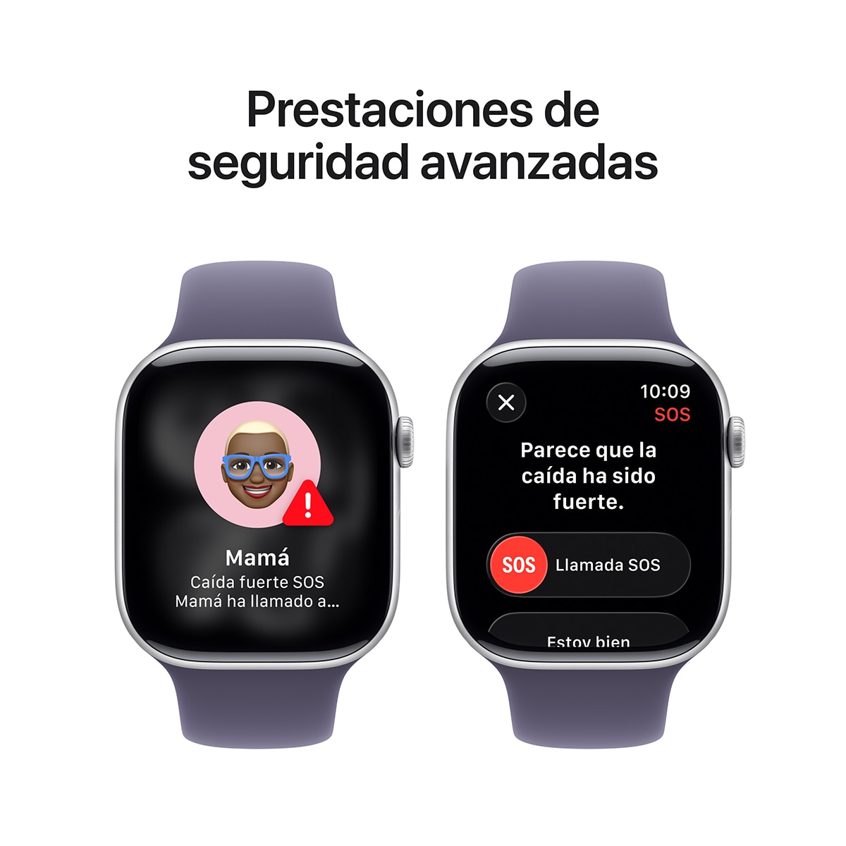Apple Watch Series 11 GPS + Cellular 46mm Aluminio plata con Correa Deportiva Niebla Lila (M/L) Aluminio Plata-7