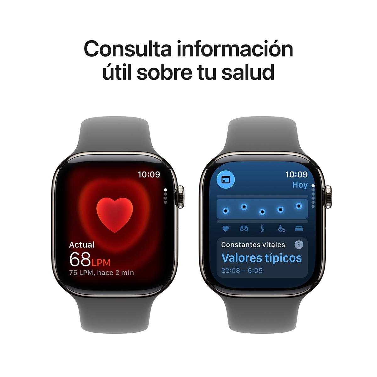 Apple Watch Series 11 GPS + Cellular 46mm Titanio natural con Correa Deportiva Gris Piedra (S/M) Titanio Natural-6