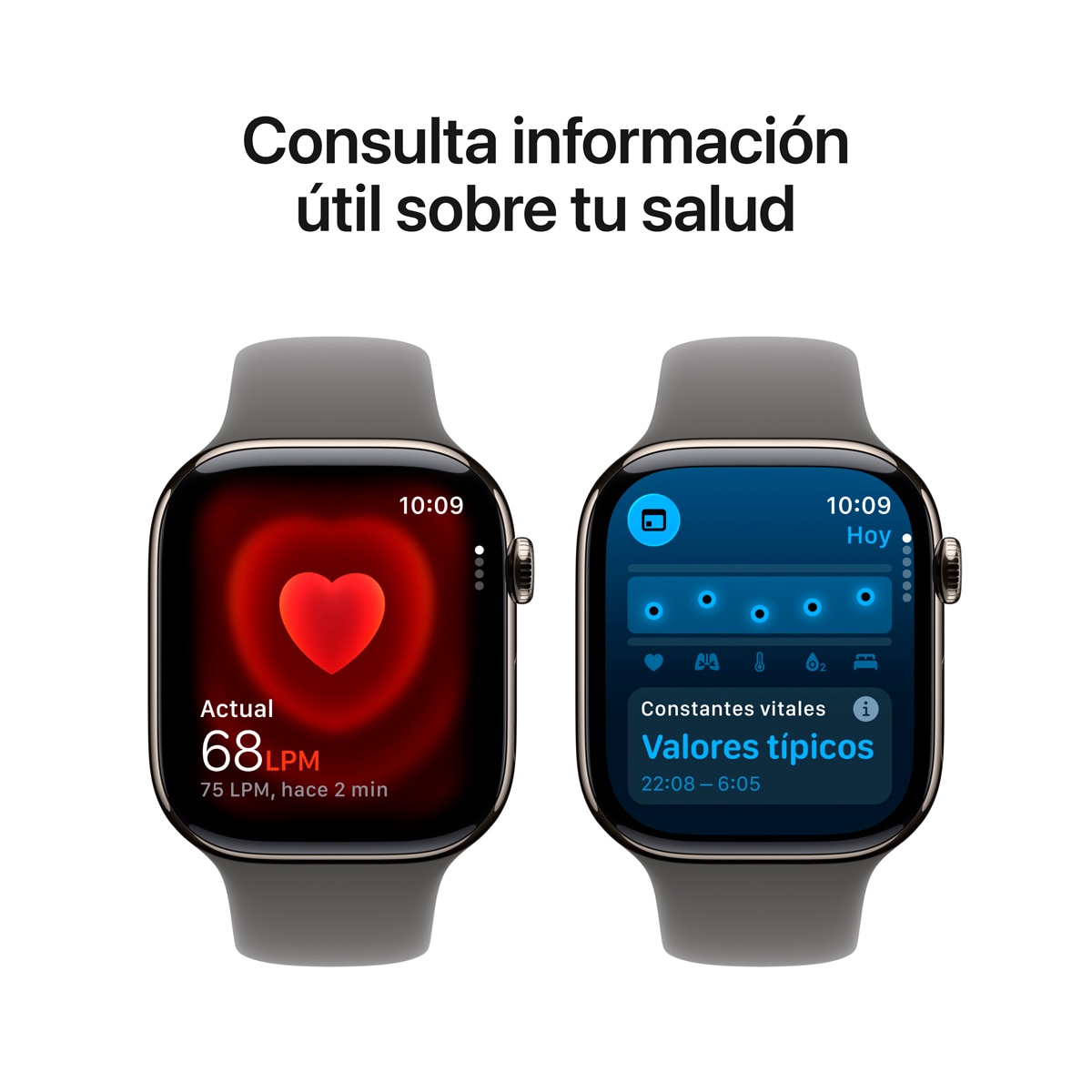 Apple Watch Series 11 GPS + Cellular 46mm  Titanio natural con Correa Deportiva Gris Piedra (M/L) Titanio Natural-6