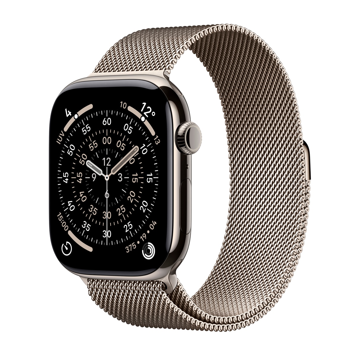 Imagem 0 de Apple Watch Series 11 GPS + Cellular 46mm Titânio Natural com Bracelete Milanese Loop Natural (S/M)