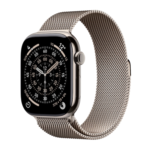 Imagen 0 de Apple Watch Series 11 GPS + Cellular 46mm  Titanio natural con Correa Milanese Loop Natural (S/M)