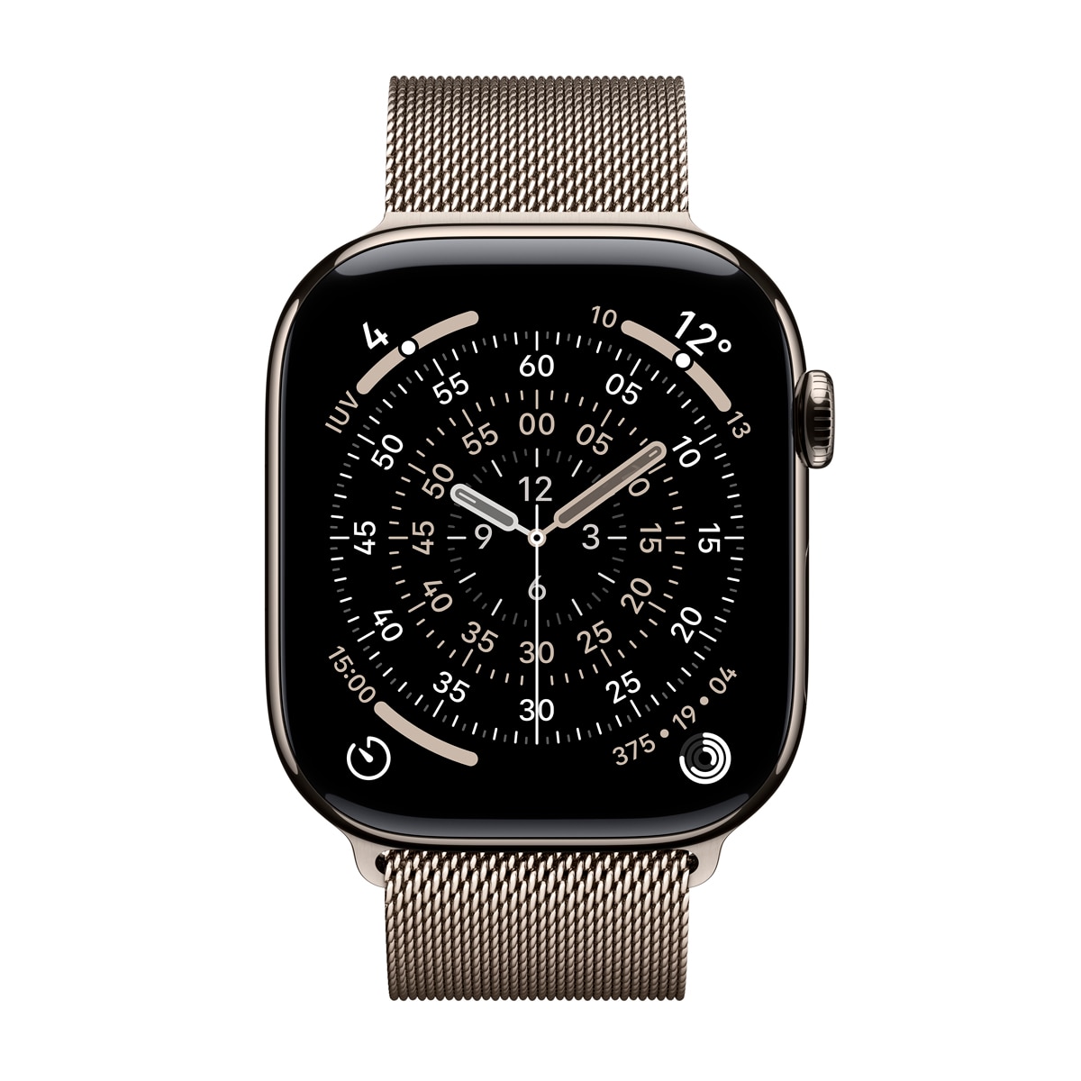 Apple Watch Series 11 GPS + Cellular 46mm Titanio natural con Correa Milanese Loop Natural (S/M) Titanio Natural-3