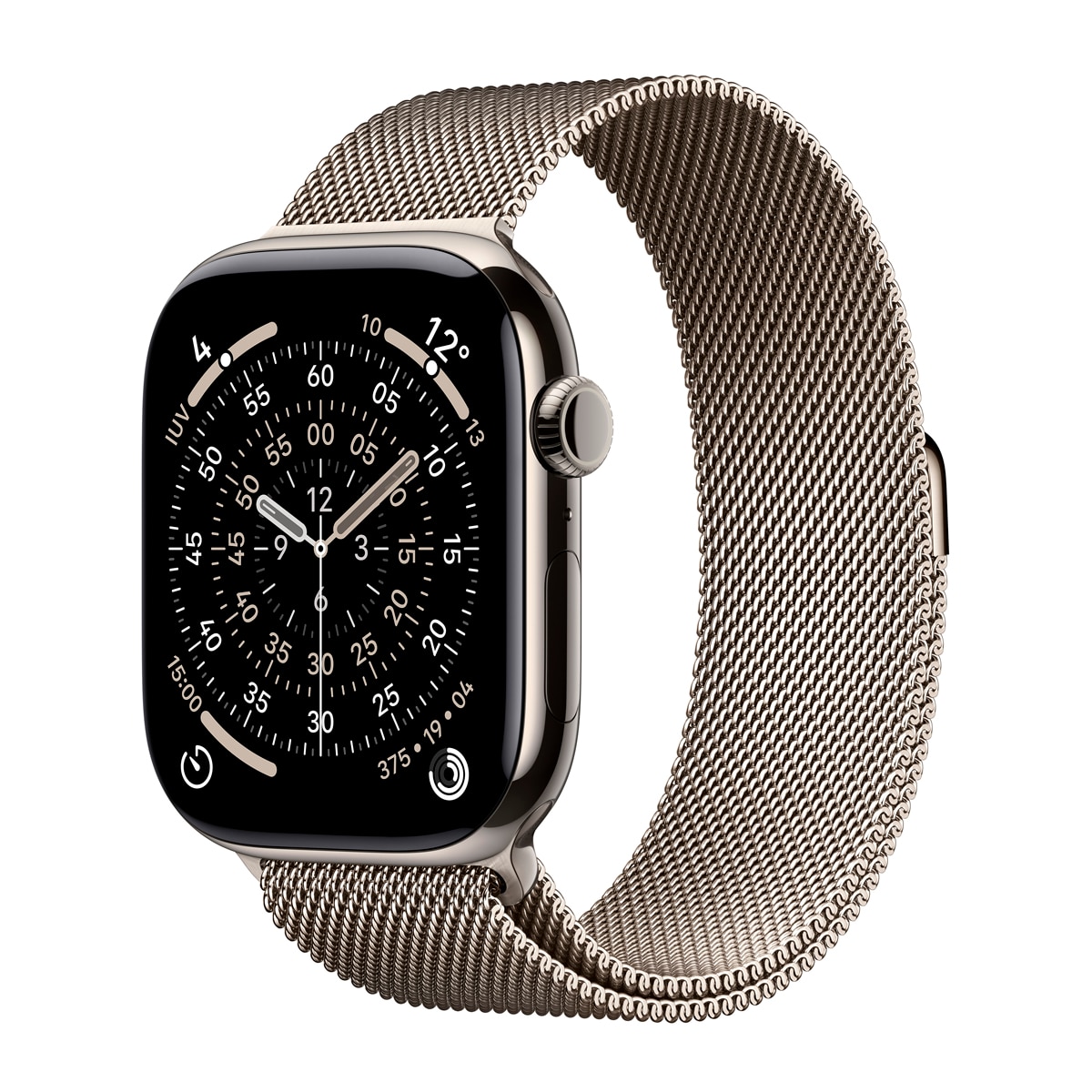 Imagem 0 de Apple Watch Series 11 GPS + Cellular 46mm Titânio Natural com Bracelete Milanese Loop Natural (M/L)