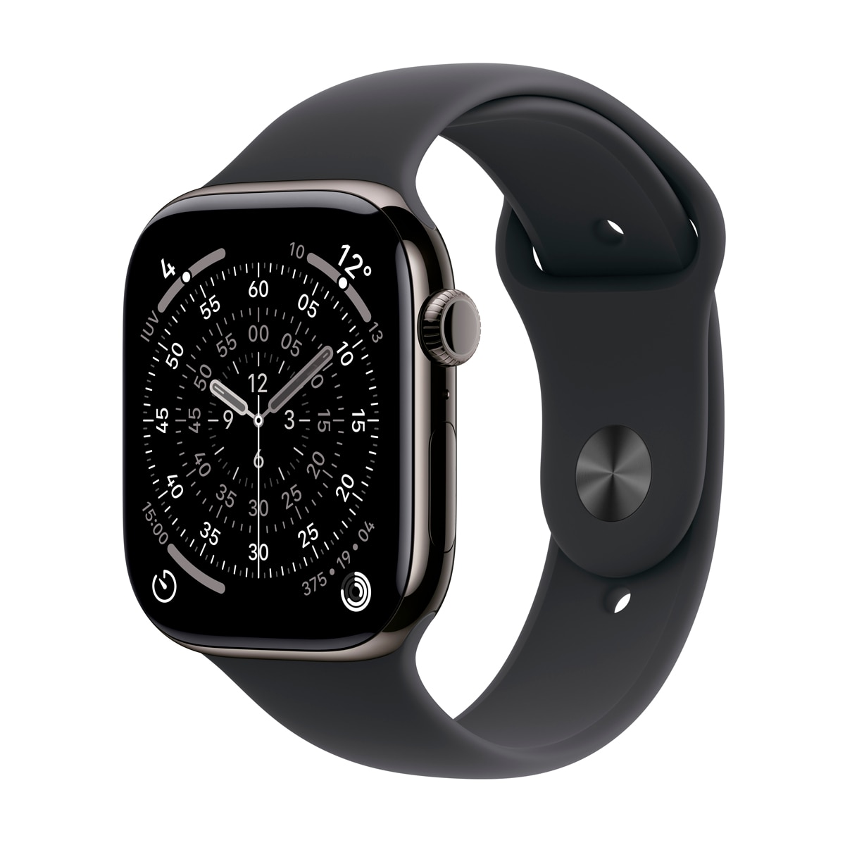 Imagem 0 de Apple Watch Series 11 GPS + Cellular 46mm Titânio Ardósia com Bracelete Desportiva Preto (S/M)