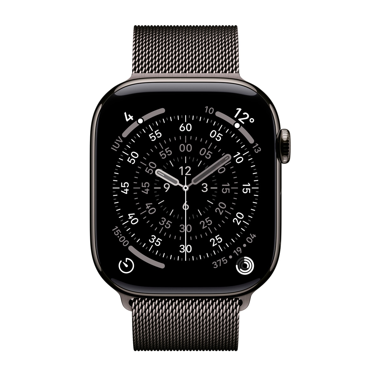 Apple Watch Series 11 GPS + Cellular 46mm Titanio pizarra con Correa Milanese Loop Pizarra (S/M) Titanio Pizarra-3