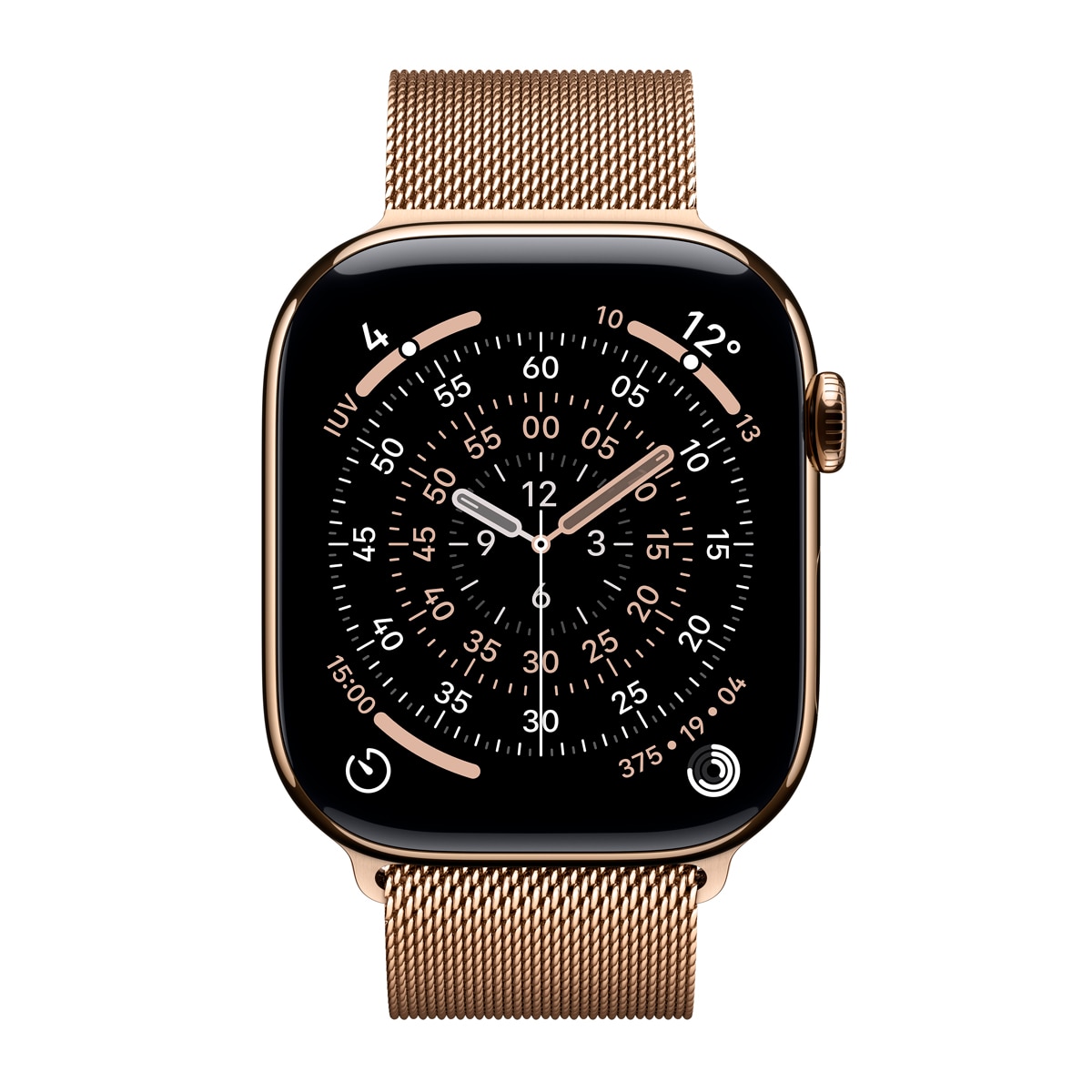 Apple Watch Series 11 GPS + Cellular 46mm  Titanio oro con Correa Milanese Loop Oro (S/M) Titanio Oro-3