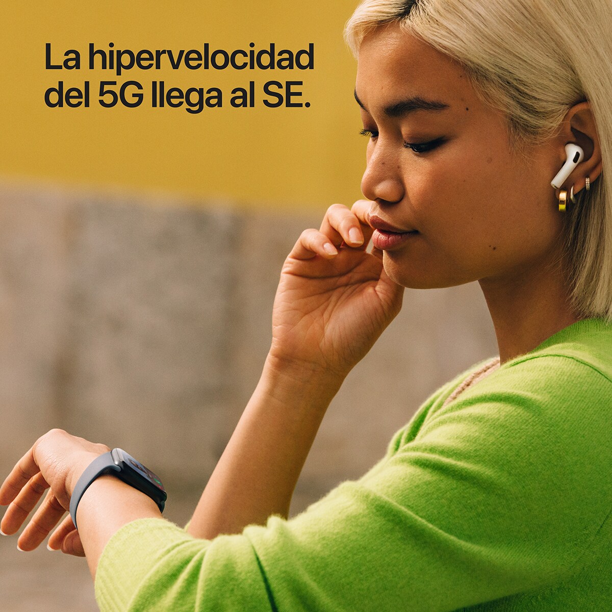 Apple Watch SE 3 GPS + Cellular 44mm Aluminio blanco estrella con Correa Deportiva Blanco Estrella (M/L) Aluminio Blanco Estrella-4