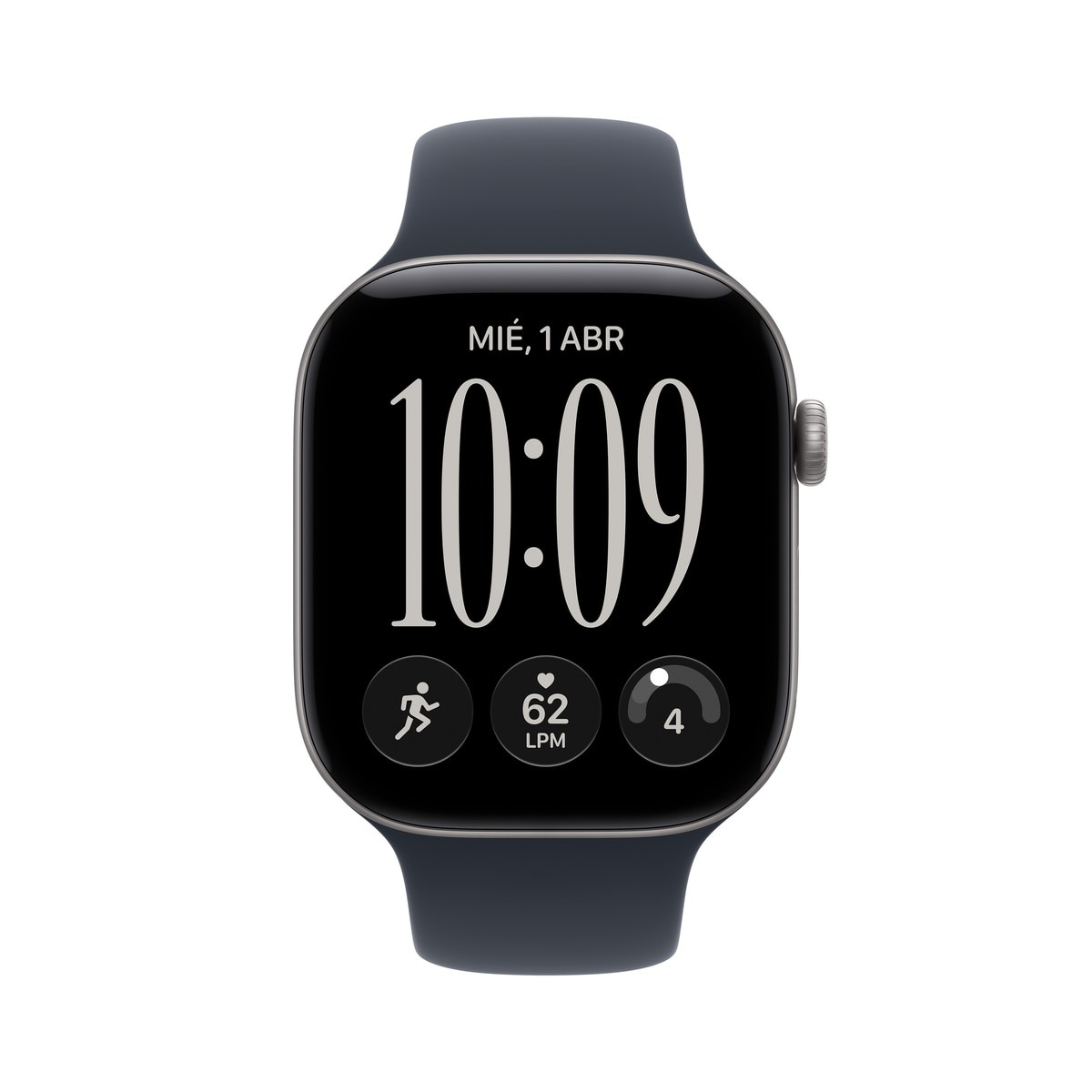 Apple Watch Series 12 GPS 46mm Aluminio Gris espacial con Correa Deportiva Azul Náutico (S/M) - Aluminio Gris Espacial Aluminio Gris Espacial-2