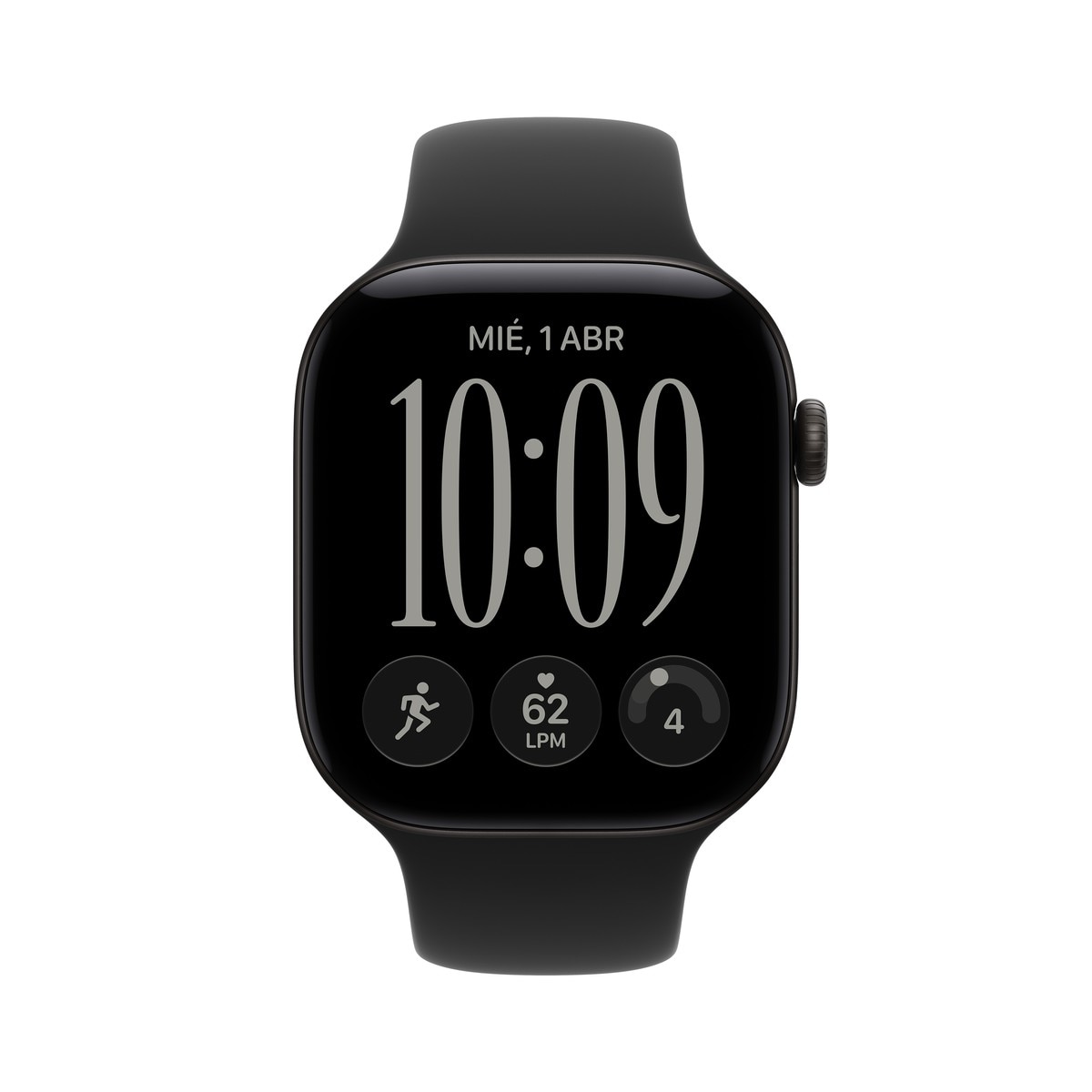 Apple Watch Series 12 GPS 46mm Aluminio Negro con Correa Deportiva Negro (M/L) - Aluminio / Negro Aluminio / Negro-2