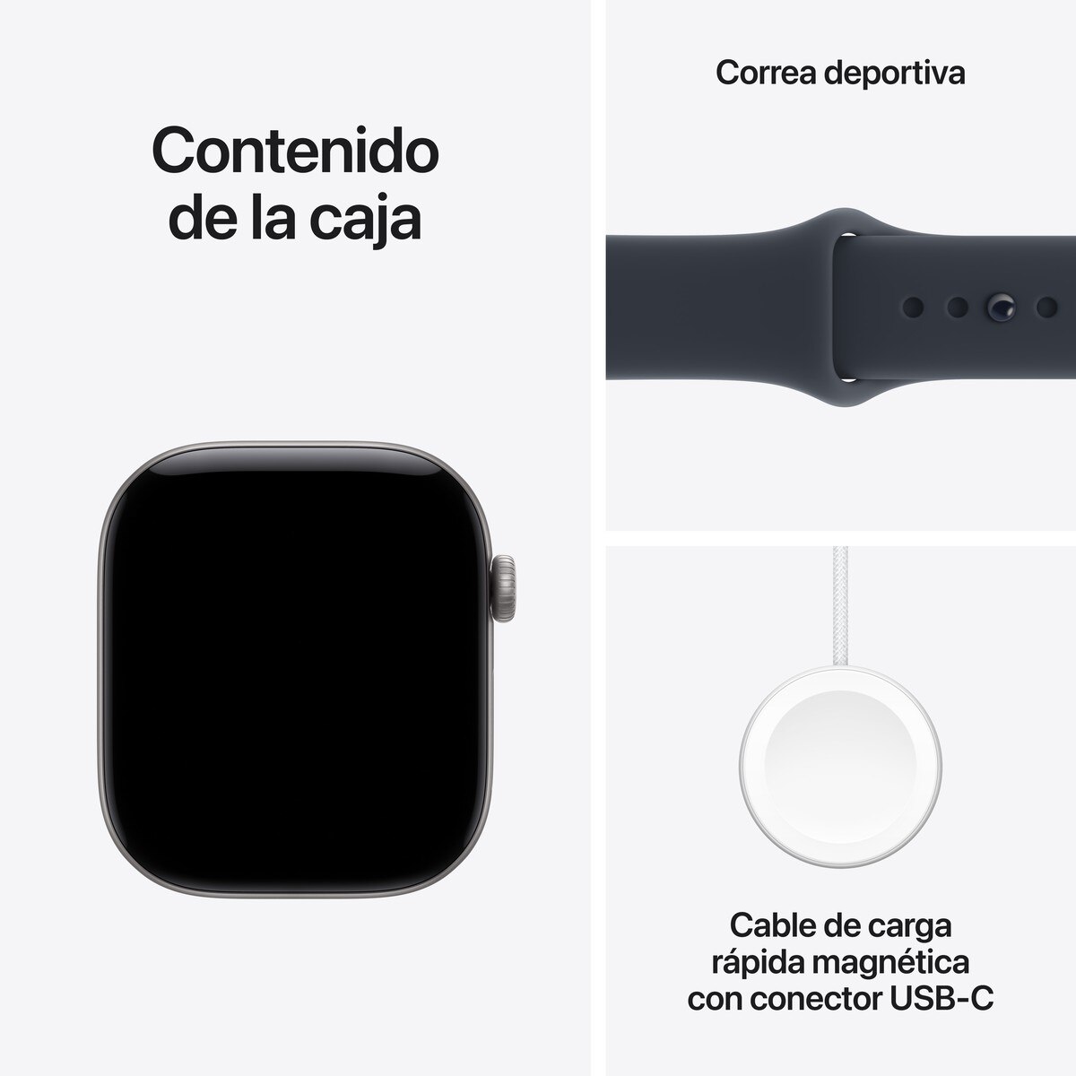 Apple Watch Série 12 GPS + Cellular 46 mm Cinza Espacial com Bracelete Desportiva Azul Náutico (S/M) Alumínio Cinzento Espacial-7