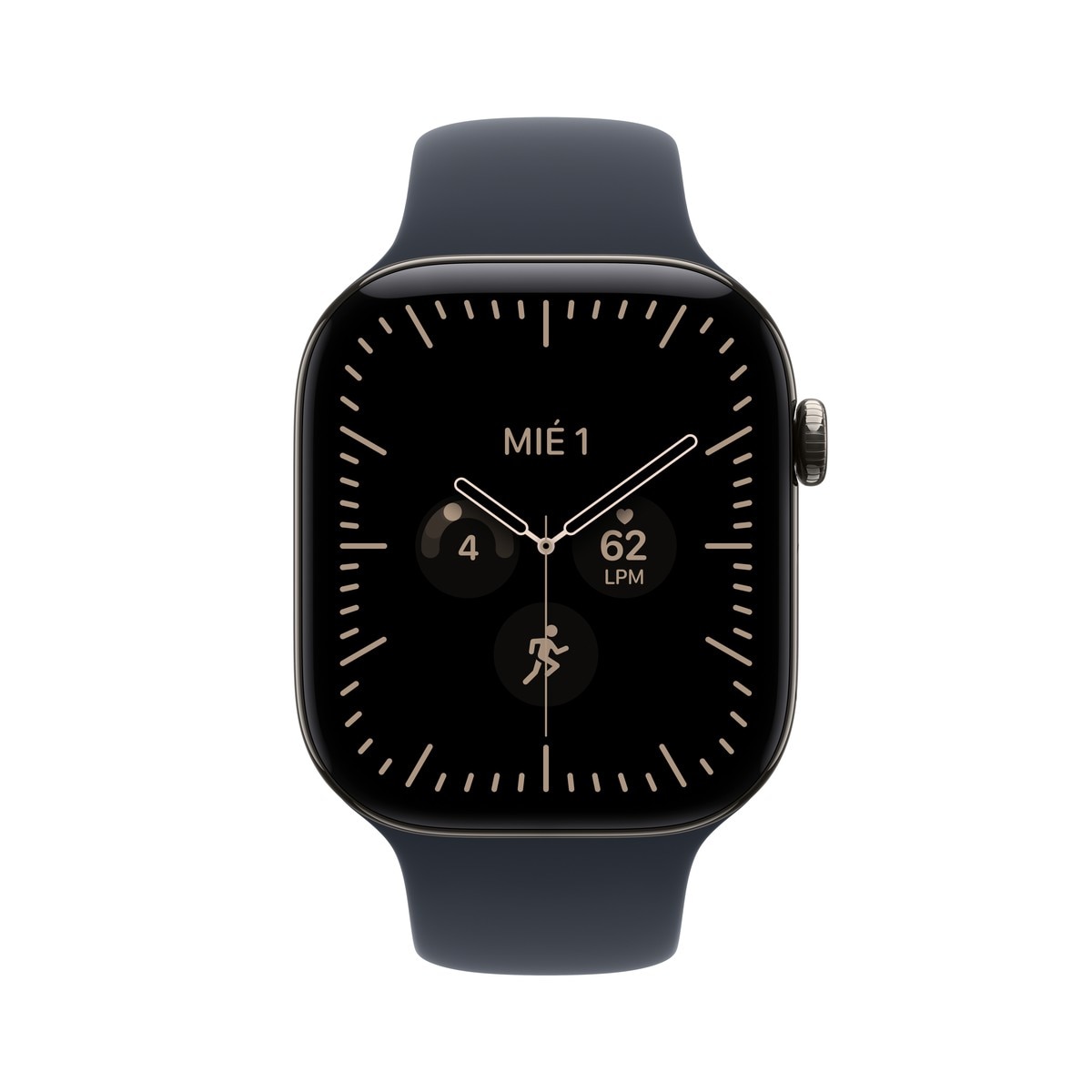 Apple Watch Series 12 GPS + Cellular 46mm Titanio Natural con Correa Deportiva Azul Náutico (S/M) - Titanio Natural Titanio Natural-2