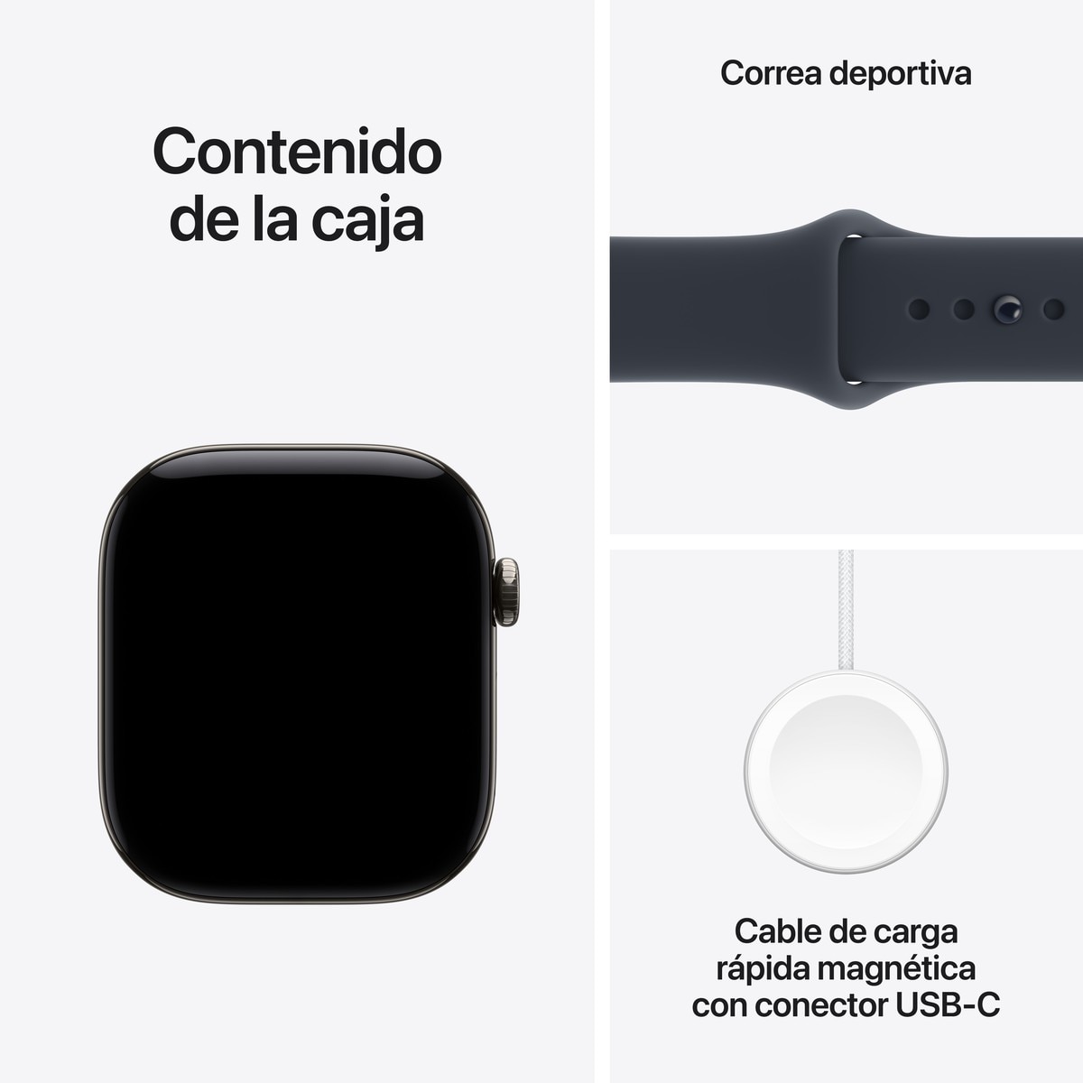 Apple Watch Series 12 GPS + Cellular 46mm Titanio Natural con Correa Deportiva Azul Náutico (S/M) - Titanio Natural Titanio Natural-7