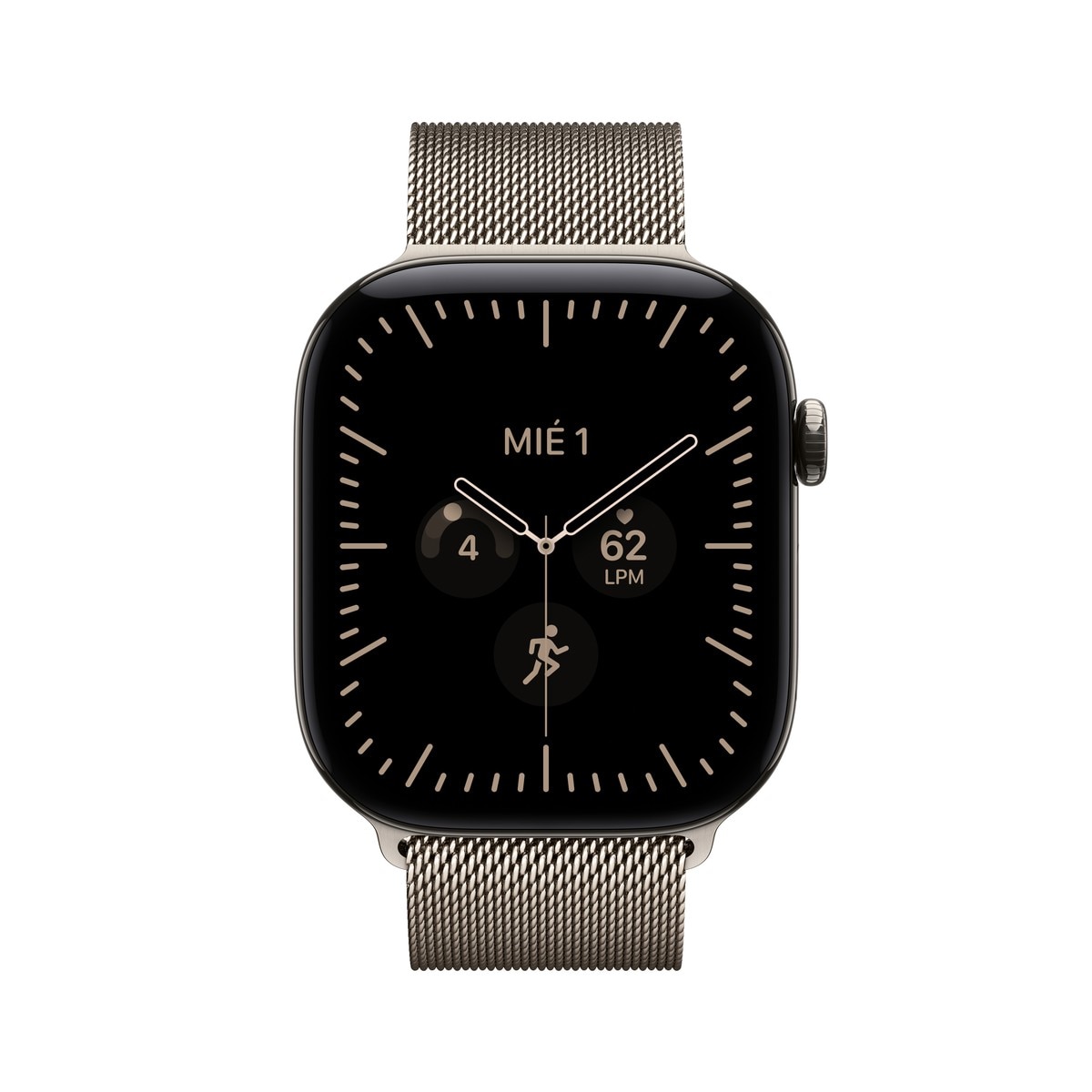 Apple Watch Série 12 GPS + Cellular 46 mm Titânio Natural com bracelete Milanese Loop (S/M) Titânio Natural-2