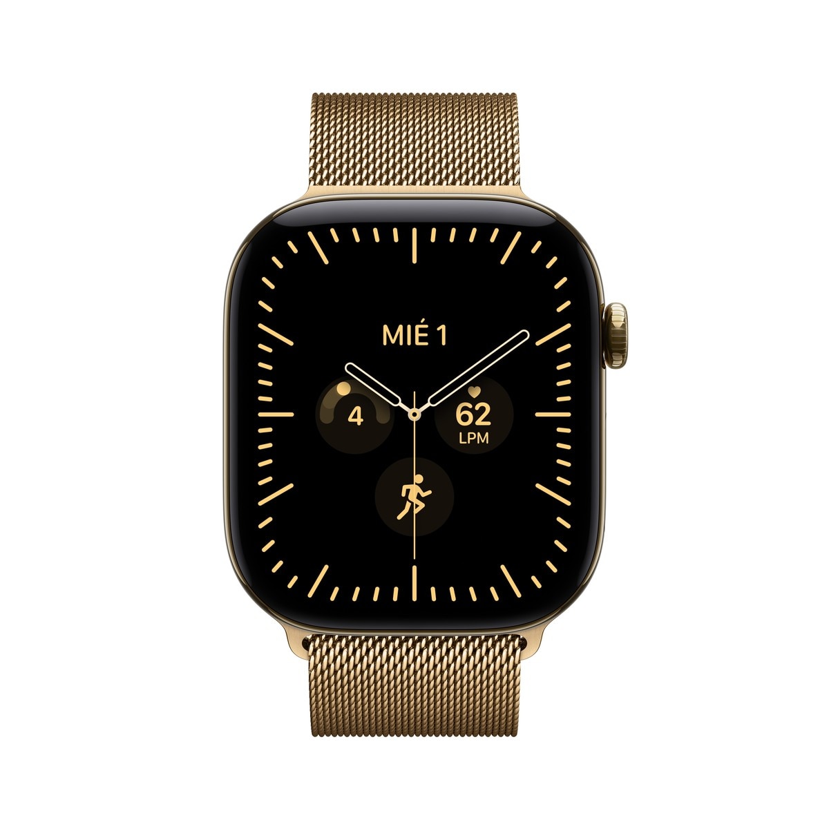 Apple Watch Series 12 GPS + Cellular 46mm Titanio Oro brillante con Correa Milanese Loop Oro brillante (M/L) - Titanio Oro Brillante Titanio Oro Brillante-2