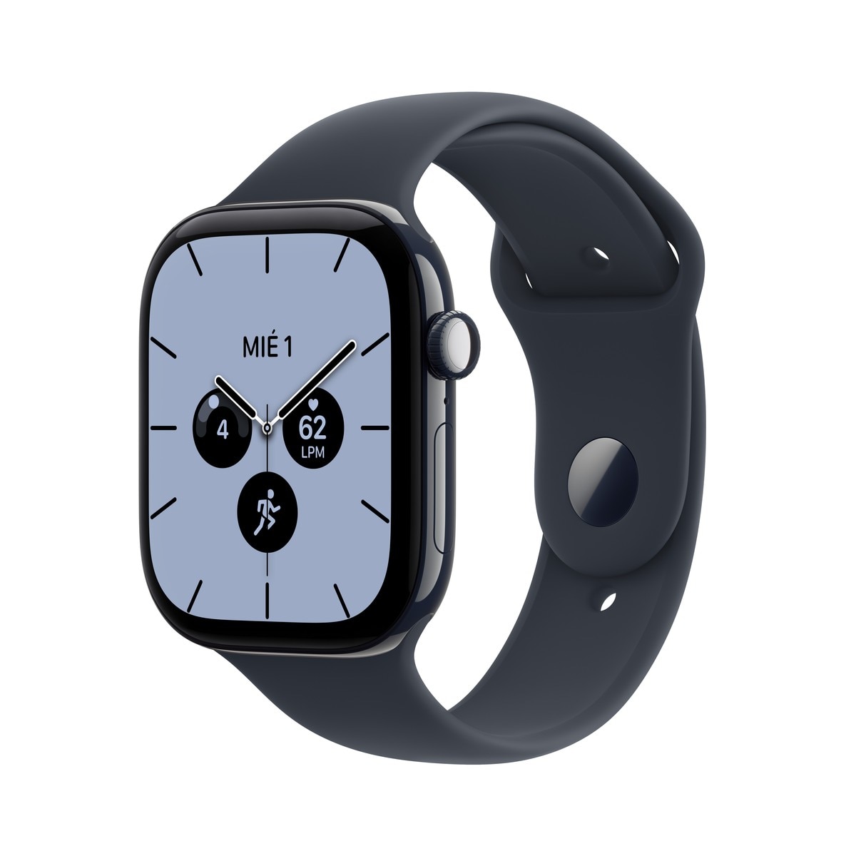 Imagem 0 de Apple Watch Série 12 GPS + Cellular 46 mm em cerâmica azul noturno com bracelete desportivo azul náutico (M/L)