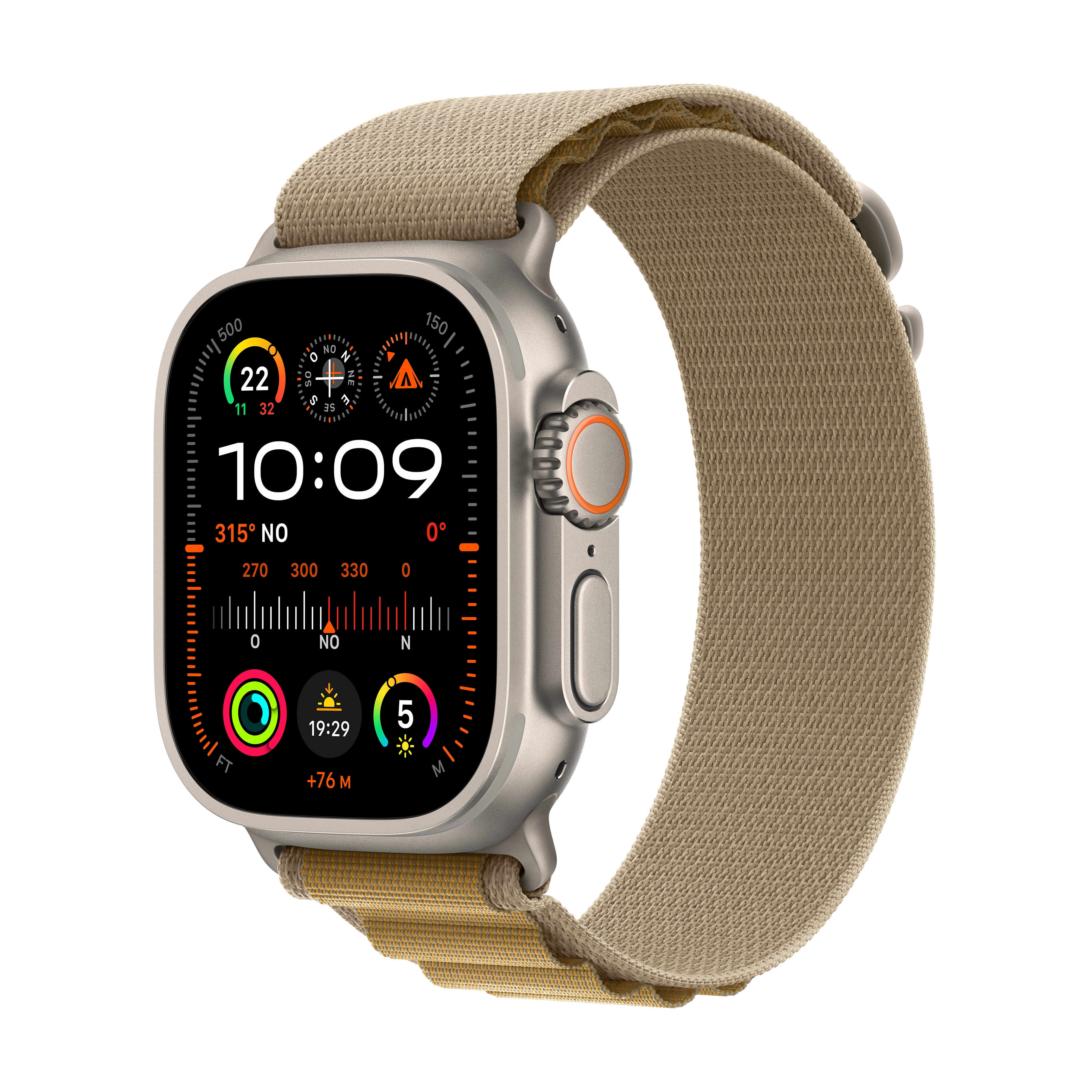 Apple Watch Ultra 2 GPS + Cellular 49mm Titanio Natural con correa Loop Alpine Grande Titanio Natural-1