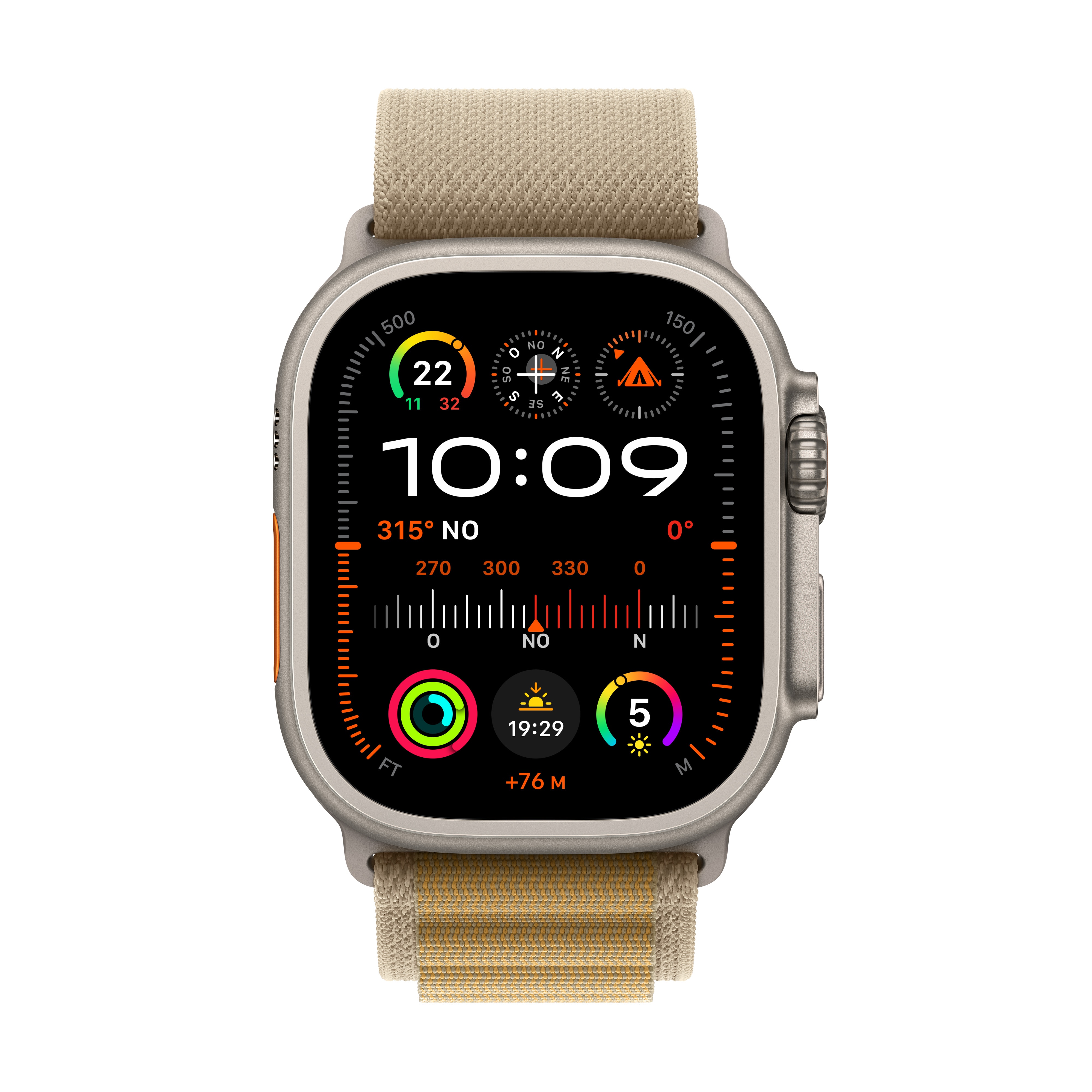 Apple Watch Ultra 2 GPS + Cellular 49mm Titanio Natural con correa Loop Alpine Grande Titanio Natural-2