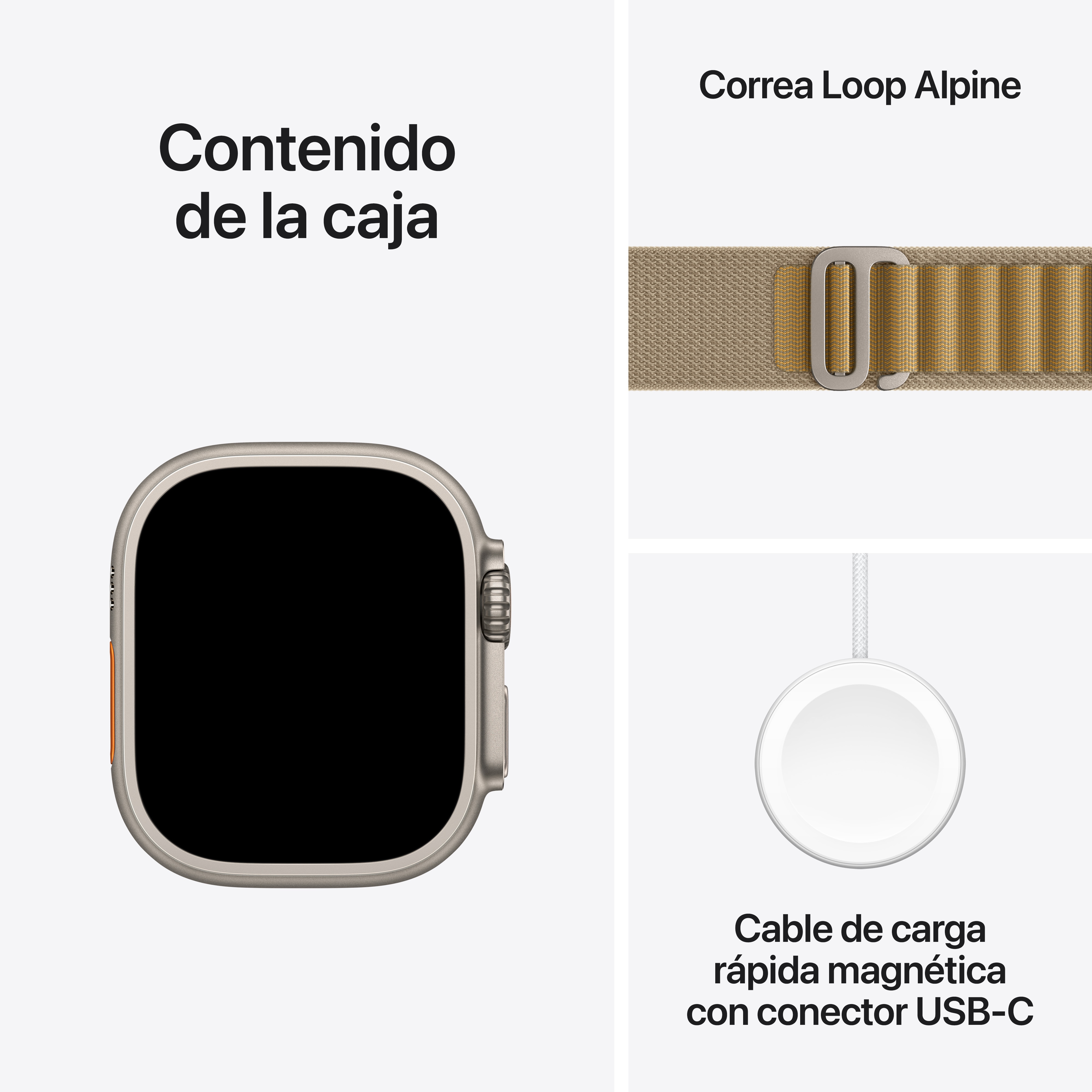 Apple Watch Ultra 2 GPS + Cellular 49mm Titanio Natural con correa Loop Alpine Grande Titanio Natural-9
