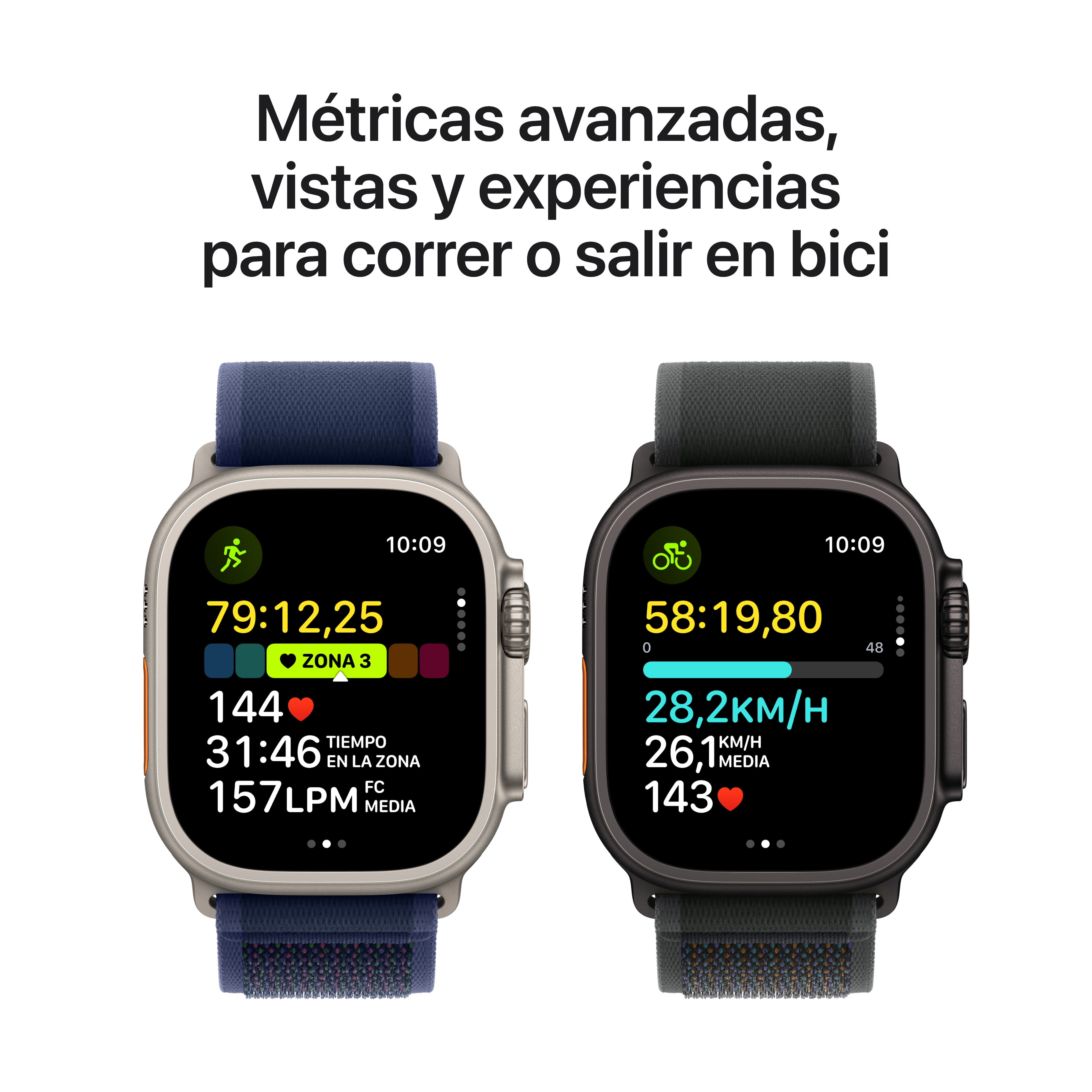 Apple Watch Ultra 2 GPS + Cellular 49mm Titanio Natural con correa Loop Trail Azul S/M Titanio Natural-4