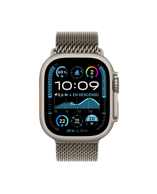Apple Watch Ultra 2 GPS + Cellular 49mm Titanio Natural con correa Milanese Loop en titanio S - Titanio Natural Titanio Natural-2