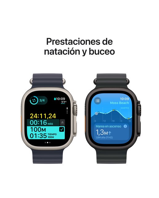 Apple Watch Ultra 2 GPS + Cellular 49mm Titanio Natural con correa Milanese Loop en titanio S - Titanio Natural Titanio Natural-5