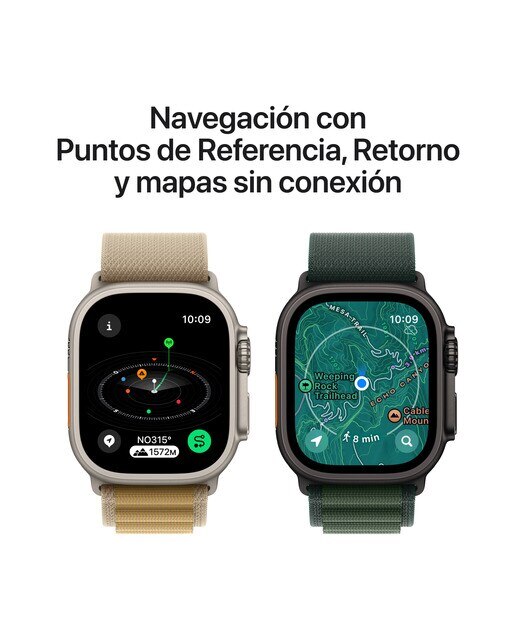 Apple Watch Ultra 2 GPS + Cellular 49mm Titanio Natural con correa Milanese Loop en titanio S - Titanio Natural Titanio Natural-6