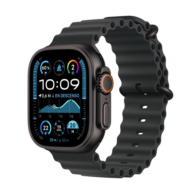 Apple Watch Ultra 2 GPS + Cellular 49mm Titanio Negro con correa Ocean Negro