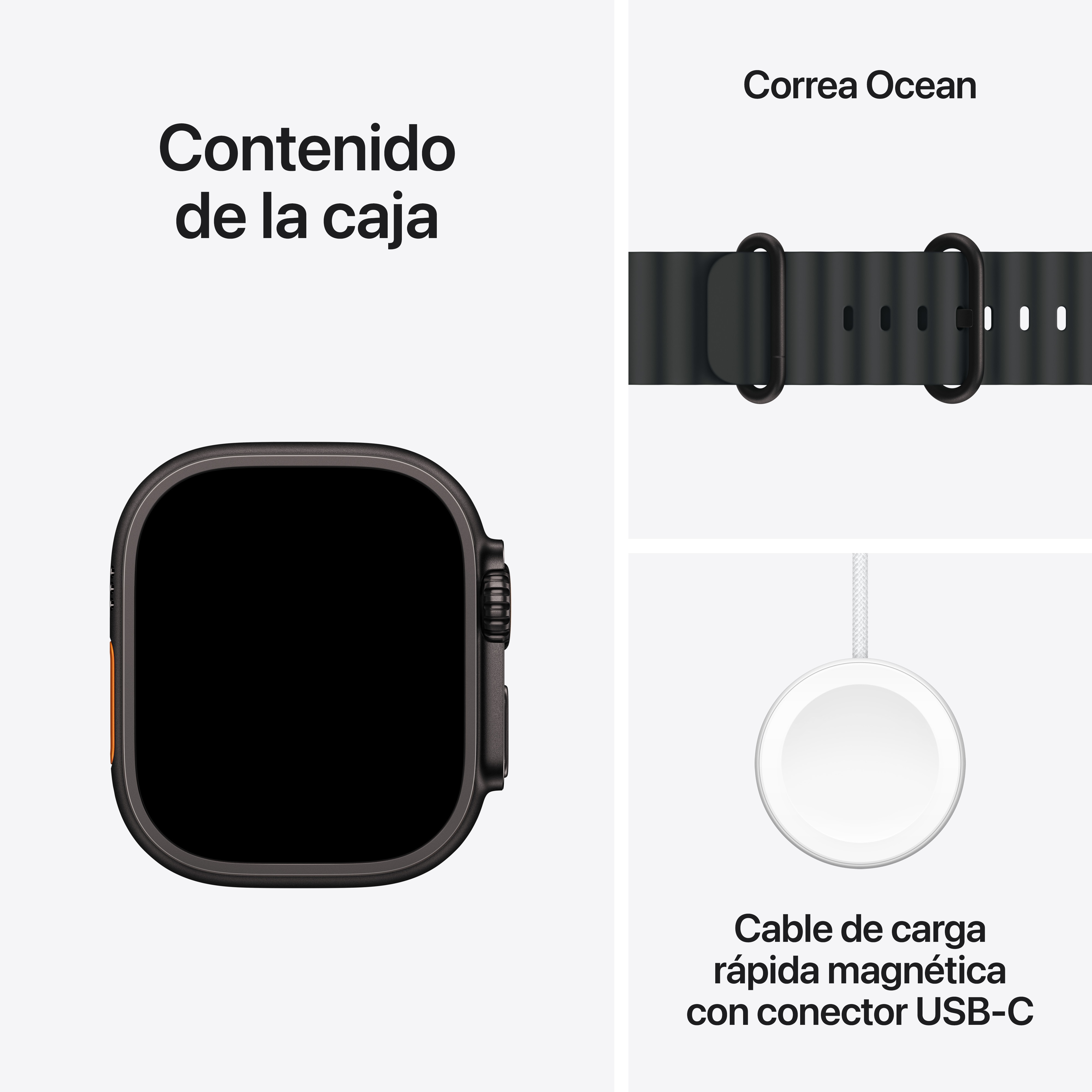 Apple Watch Ultra 2 GPS + Cellular 49mm Titanio Negro con correa Ocean Negro Titanio Negro-9