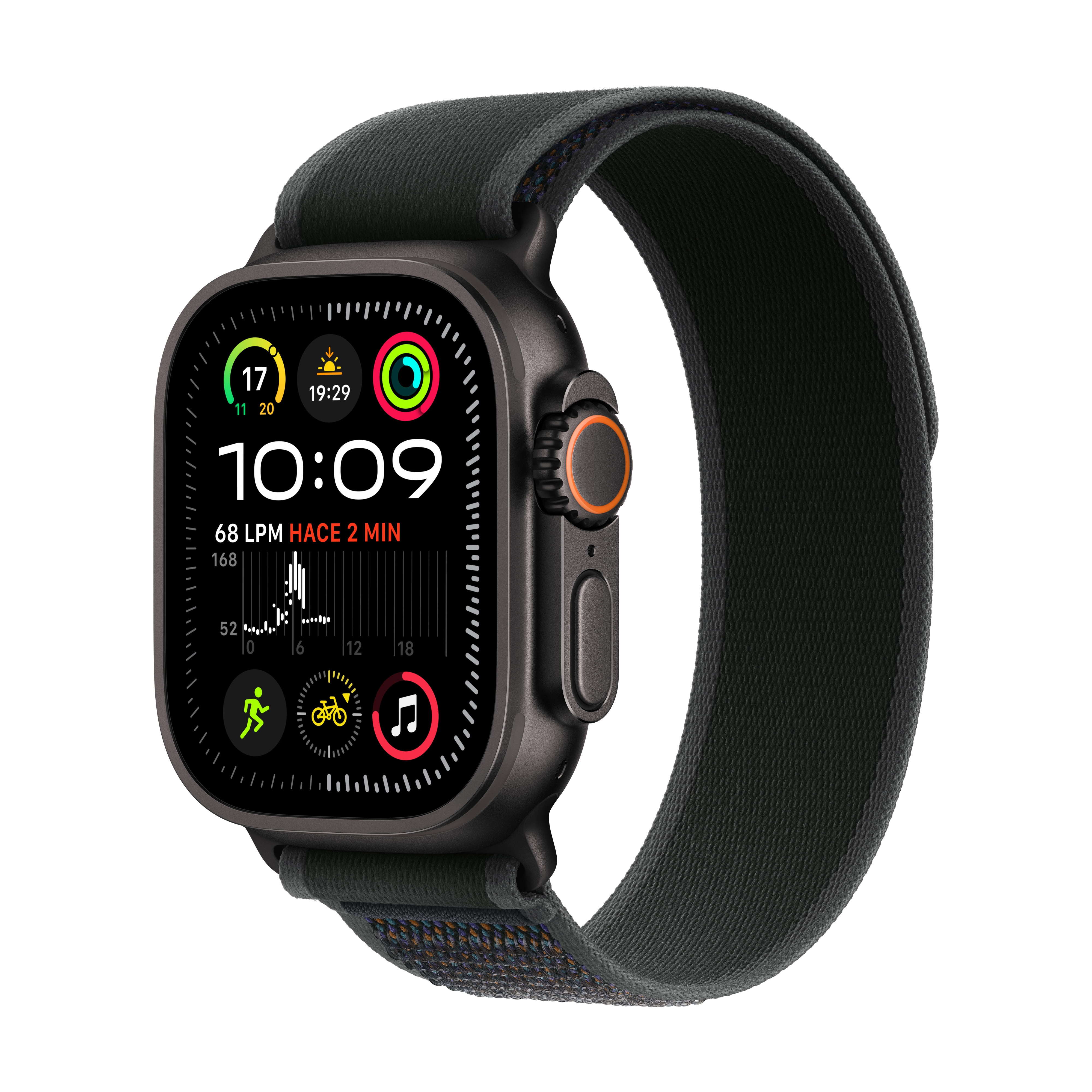 Apple Watch Ultra 2 GPS + Cellular 49mm Titanio Negro con correa Loop Trail Negro S/M Titanio Negro-1
