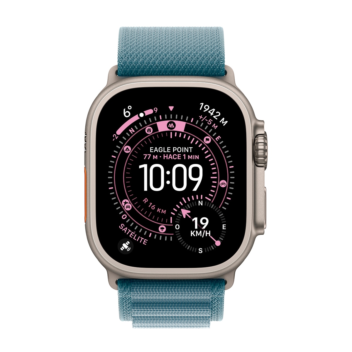 Apple Watch Ultra 3 GPS + Cellular 49mm Titanio natural con Correa Loop Alpine Azul Claro (M) Titanio Natural-2