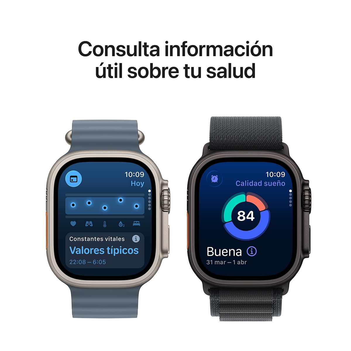 Apple Watch Ultra 3 GPS + Cellular 49mm  Titanio natural con Correa Loop Alpine Azul Claro (L) Titanio Natural-7