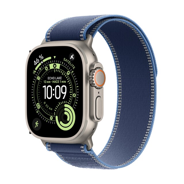 Imagen 0 de Apple Watch Ultra 3 GPS + Cellular 49mm  Titanio natural con Correa Loop Trail Azul/Azul Brillante (M/L)