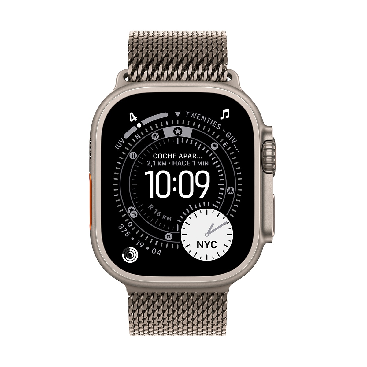 Apple Watch Ultra 3 GPS + Cellular 49mm Titanio natural con Correa Milanese Loop Natural (S) Titanio Natural-2