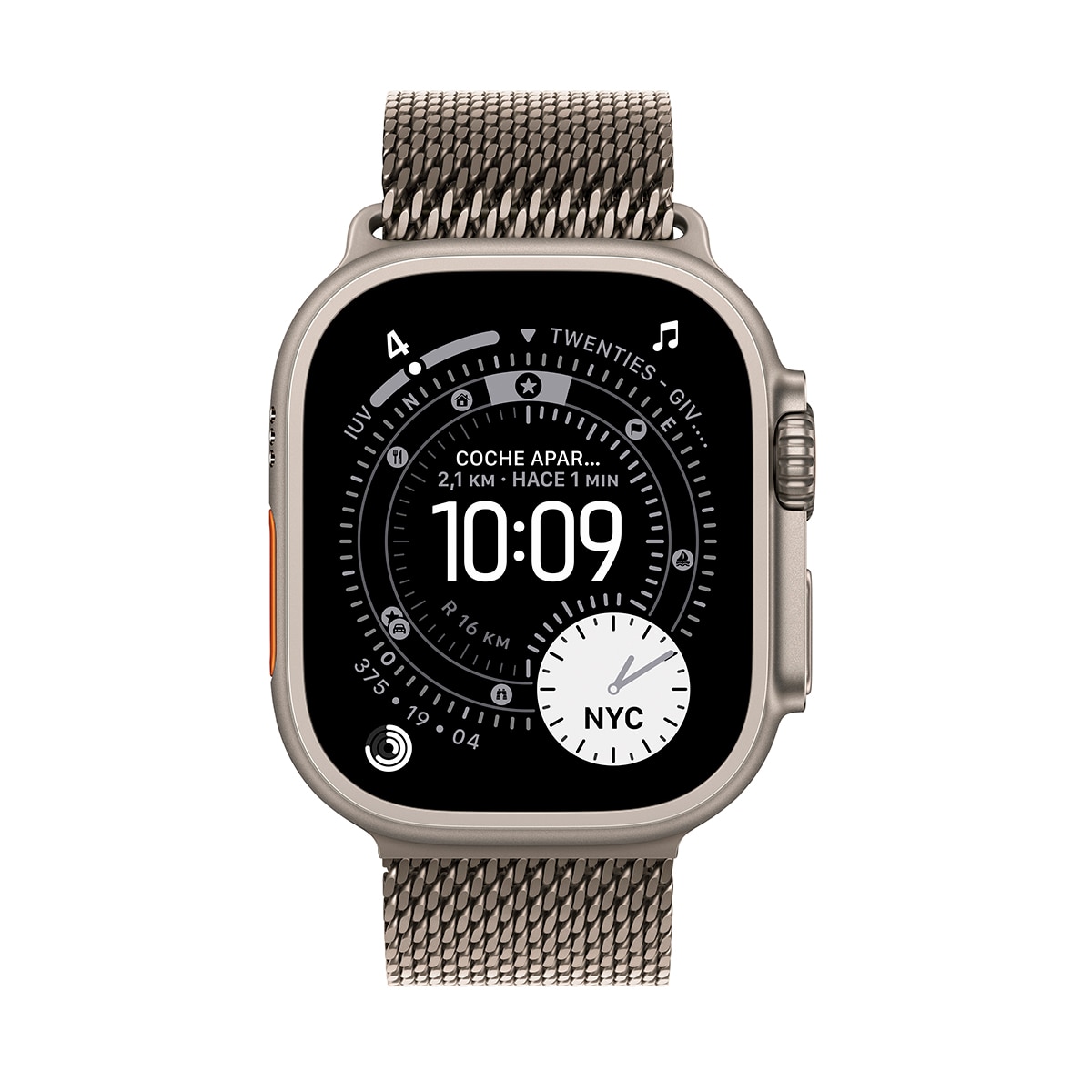 Apple Watch Ultra 3 GPS + Cellular 49mm  Titanio natural con Correa Milanese Loop Natural (M) Titanio Natural-2